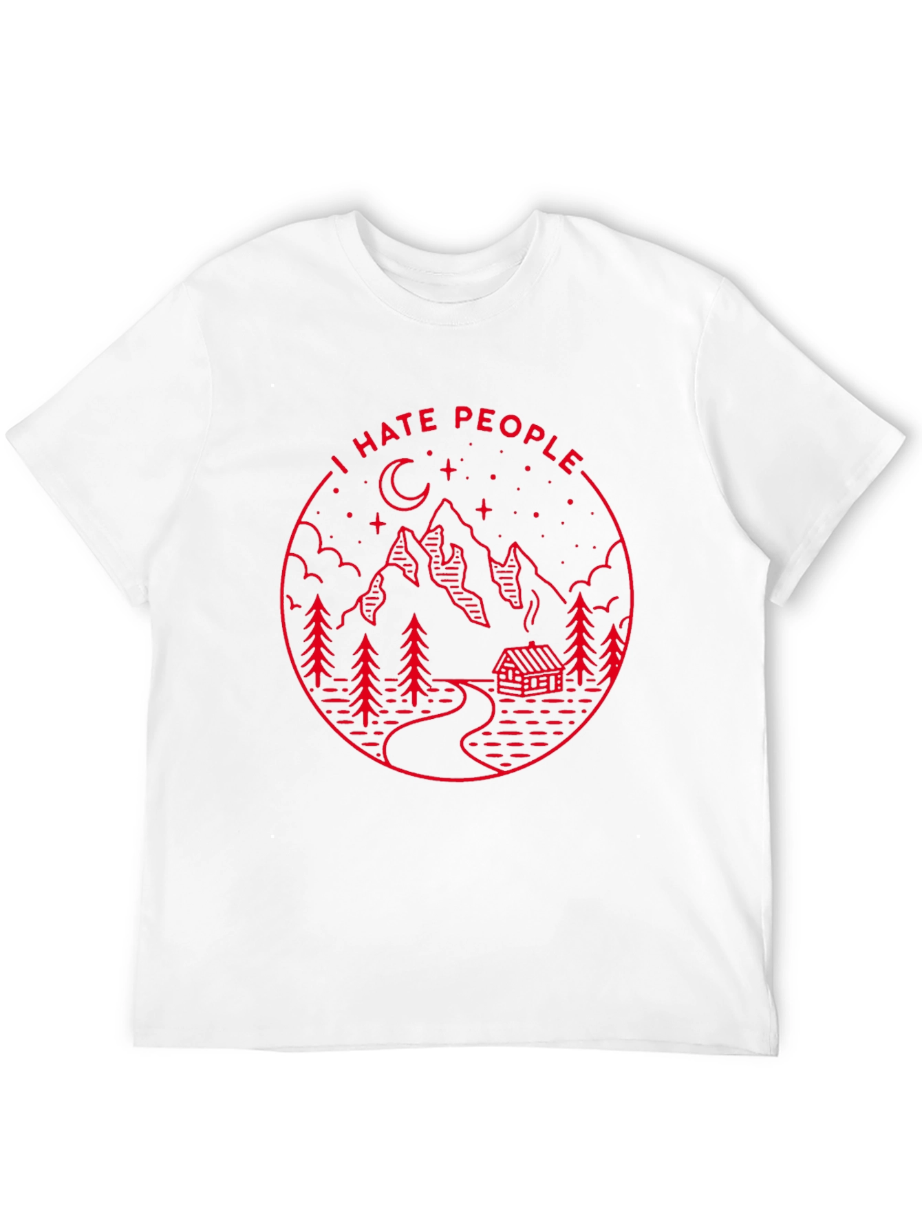 I Hate People Graphic Tee - Mountain Cabin Design