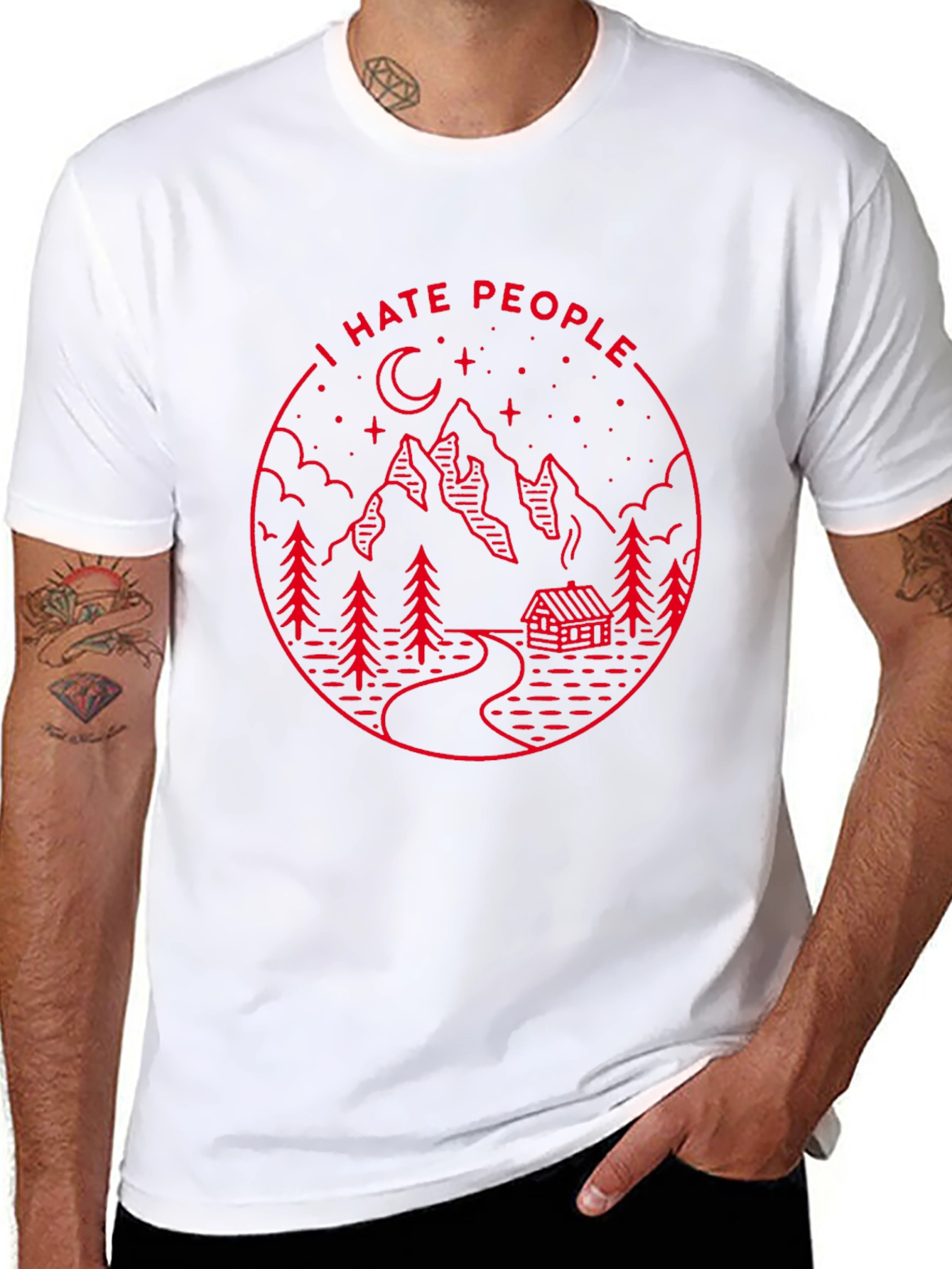 I Hate People Graphic Tee - Mountain Cabin Design