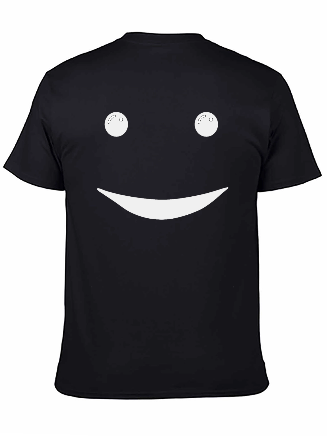 Smiley Face Black T-Shirt - Classic Graphic Tee