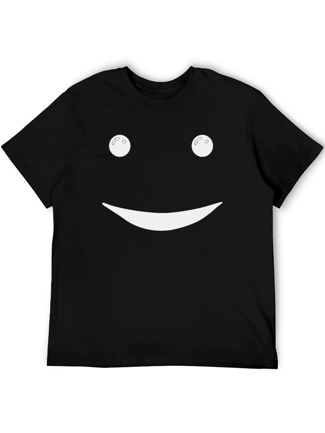 Smiley Face Black T-Shirt - Classic Graphic Tee