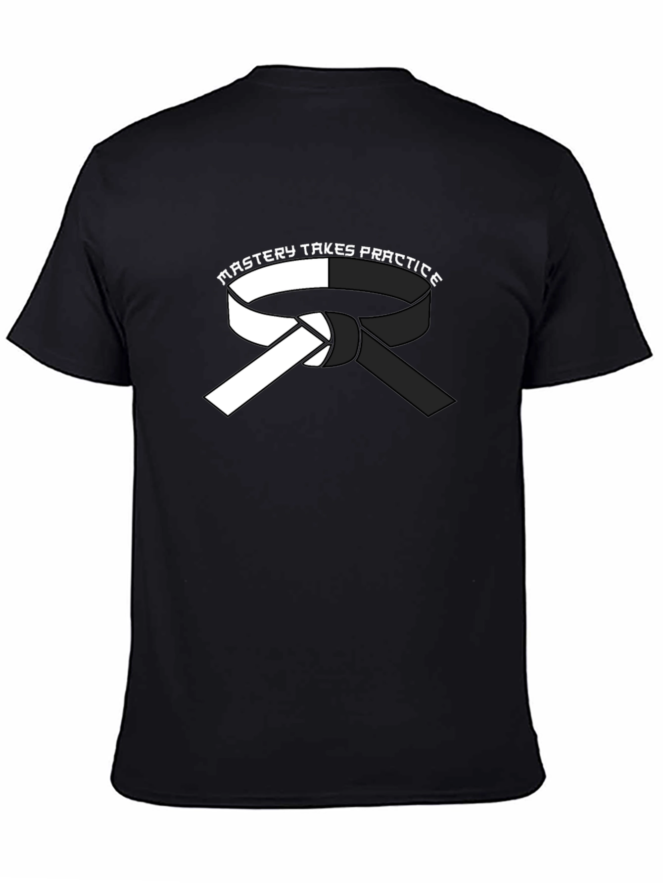 Mastery Takes Practice Karate Belt Graphic T-Shirt