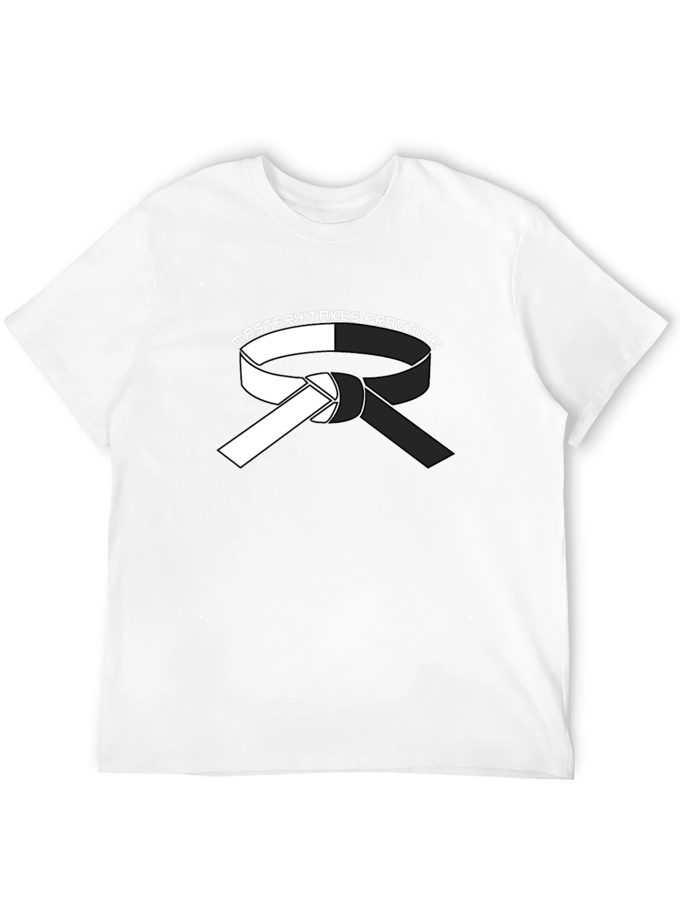 Mastery Takes Practice Karate Belt Graphic T-Shirt