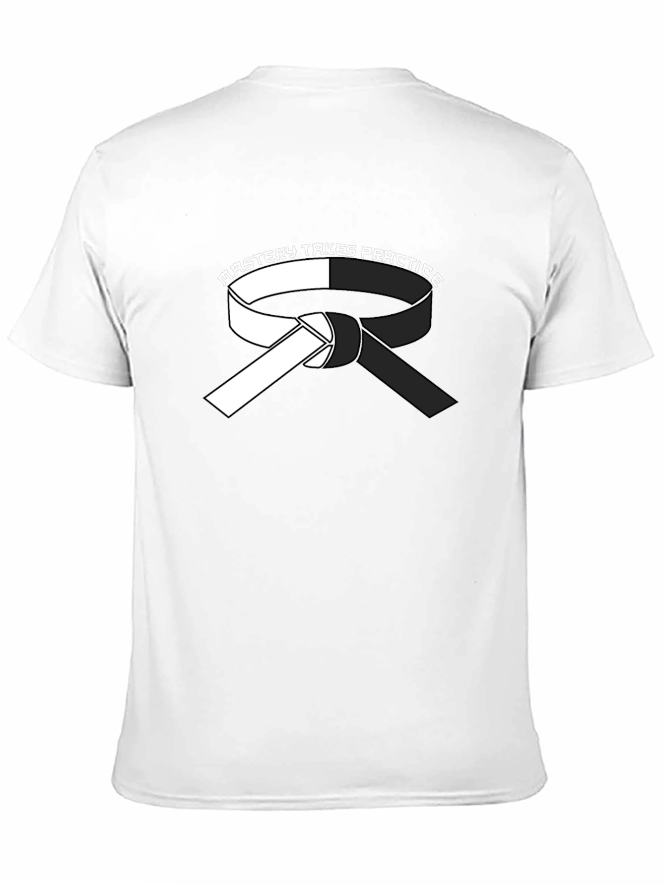 Mastery Takes Practice Karate Belt Graphic T-Shirt