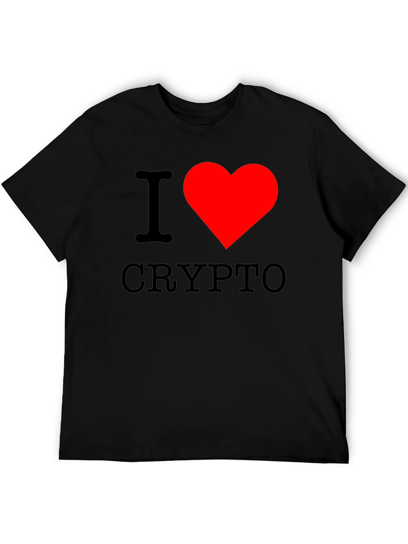 I Heart Crypto Black T-Shirt