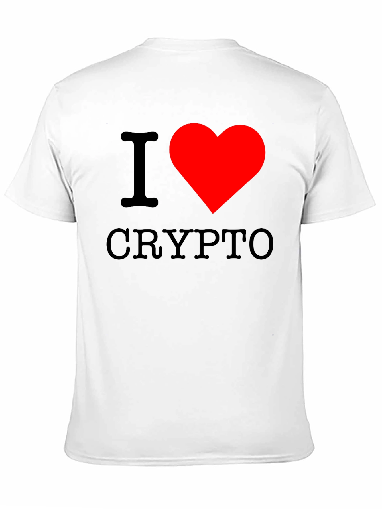I Heart Crypto Black T-Shirt