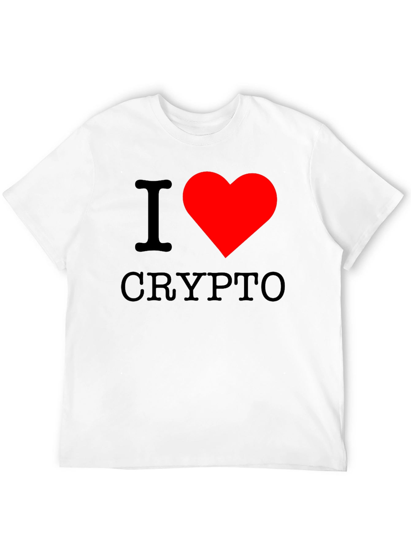 I Heart Crypto Black T-Shirt