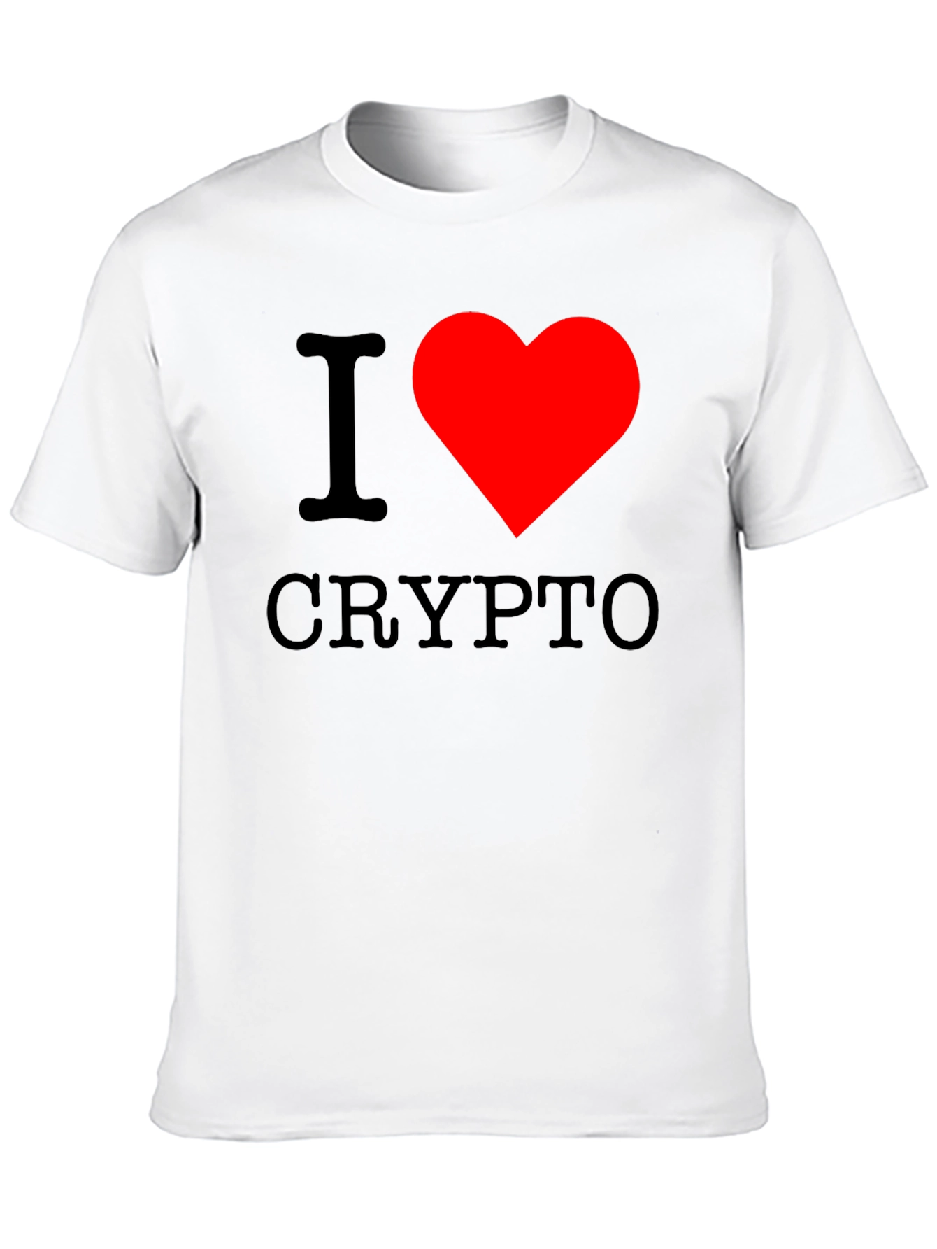 I Heart Crypto Black T-Shirt