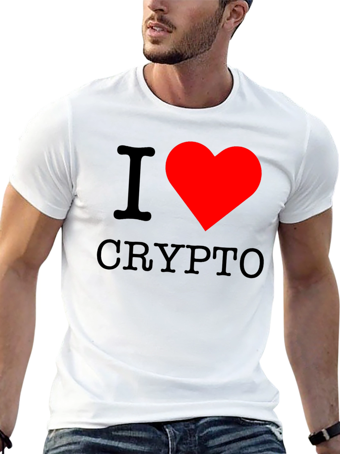 I Heart Crypto Black T-Shirt