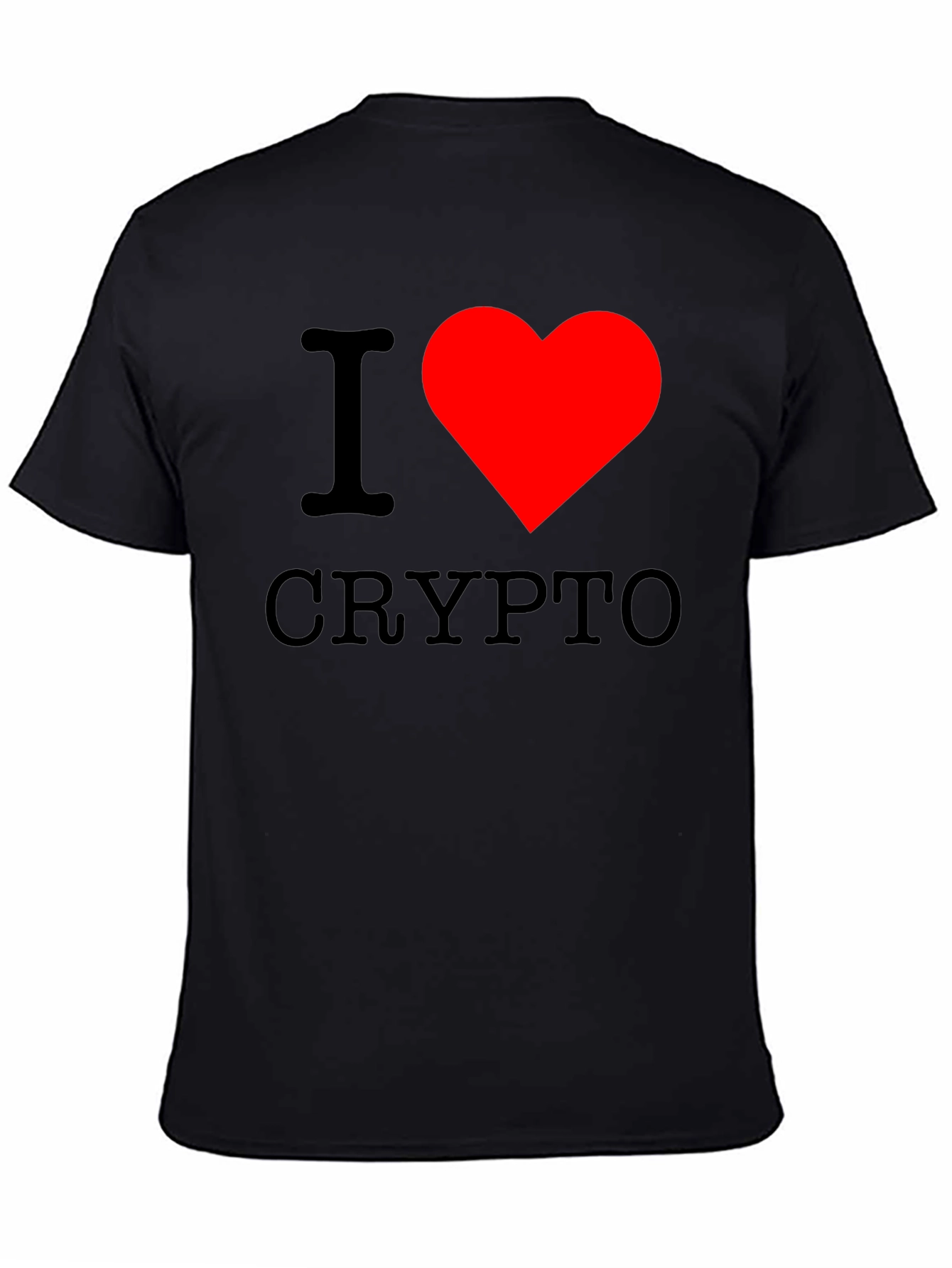 I Heart Crypto Black T-Shirt