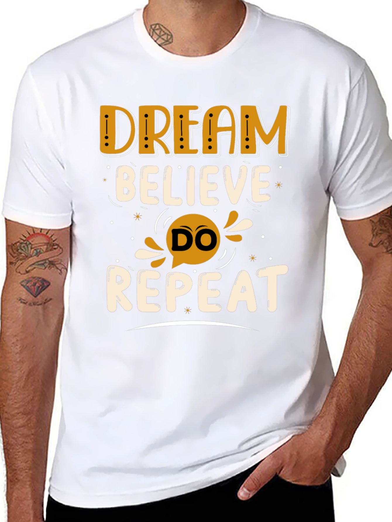 Dream Believe Do Repeat Graphic Tee