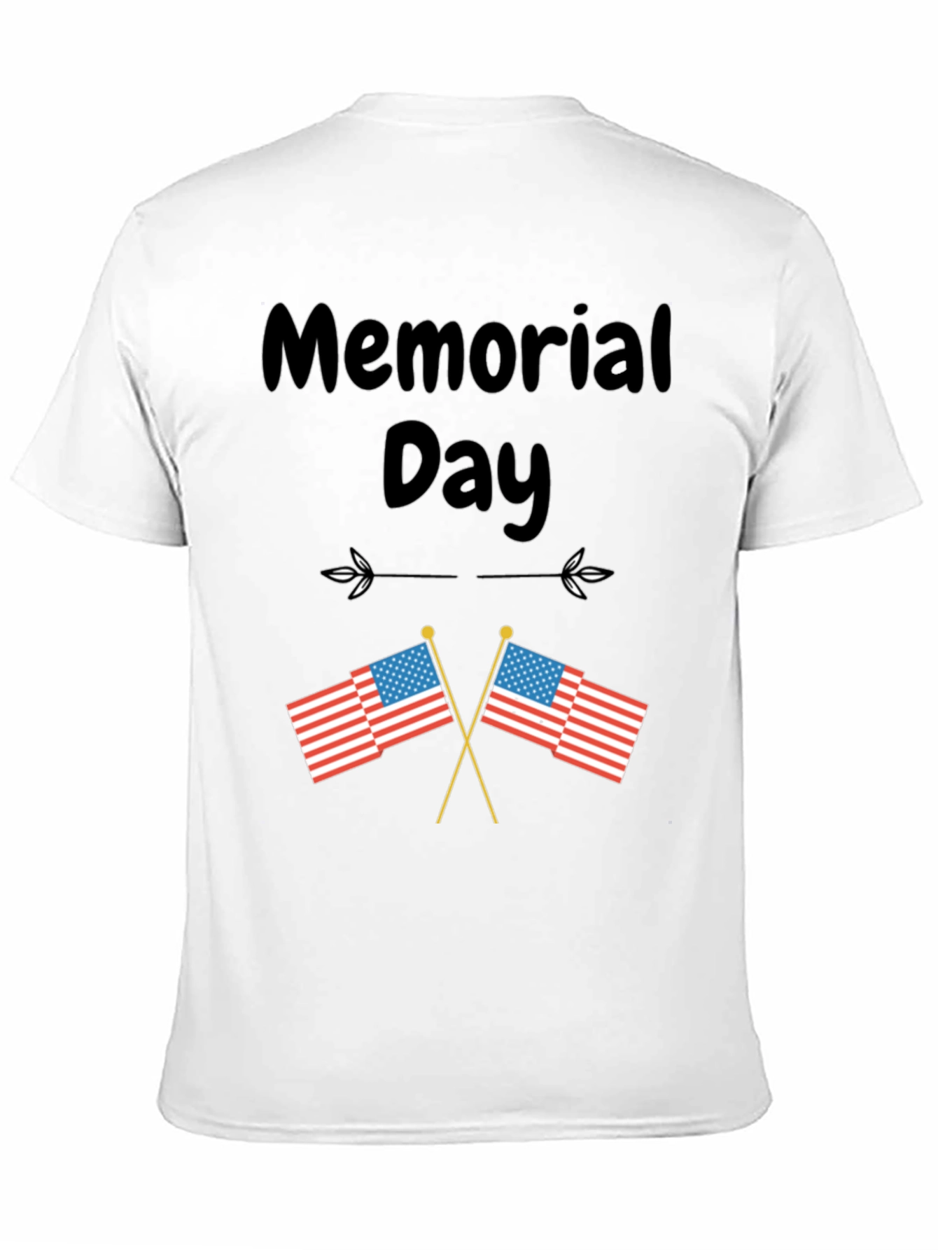 Memorial Day T-Shirt with US Flags