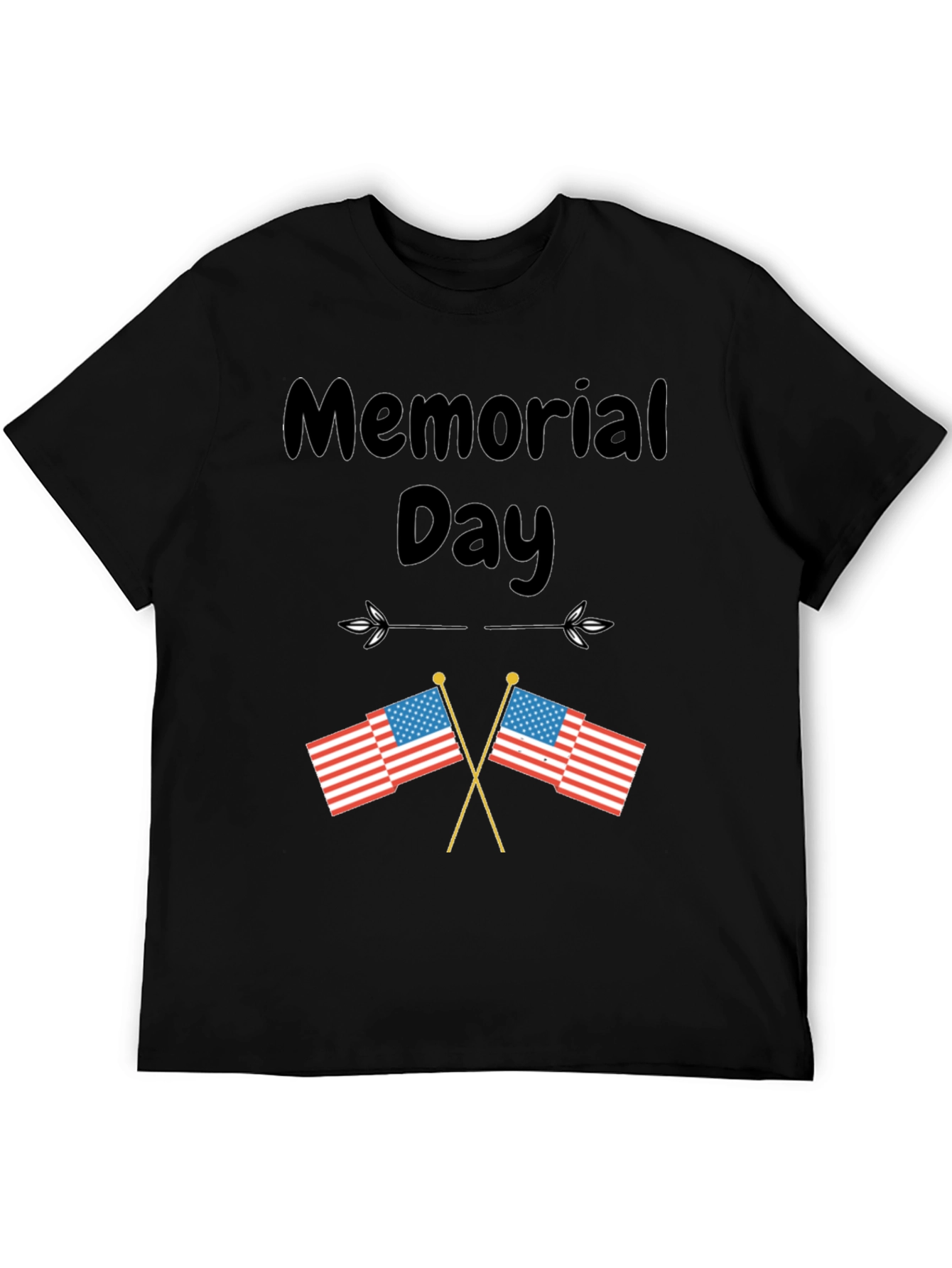 Memorial Day T-Shirt with US Flags