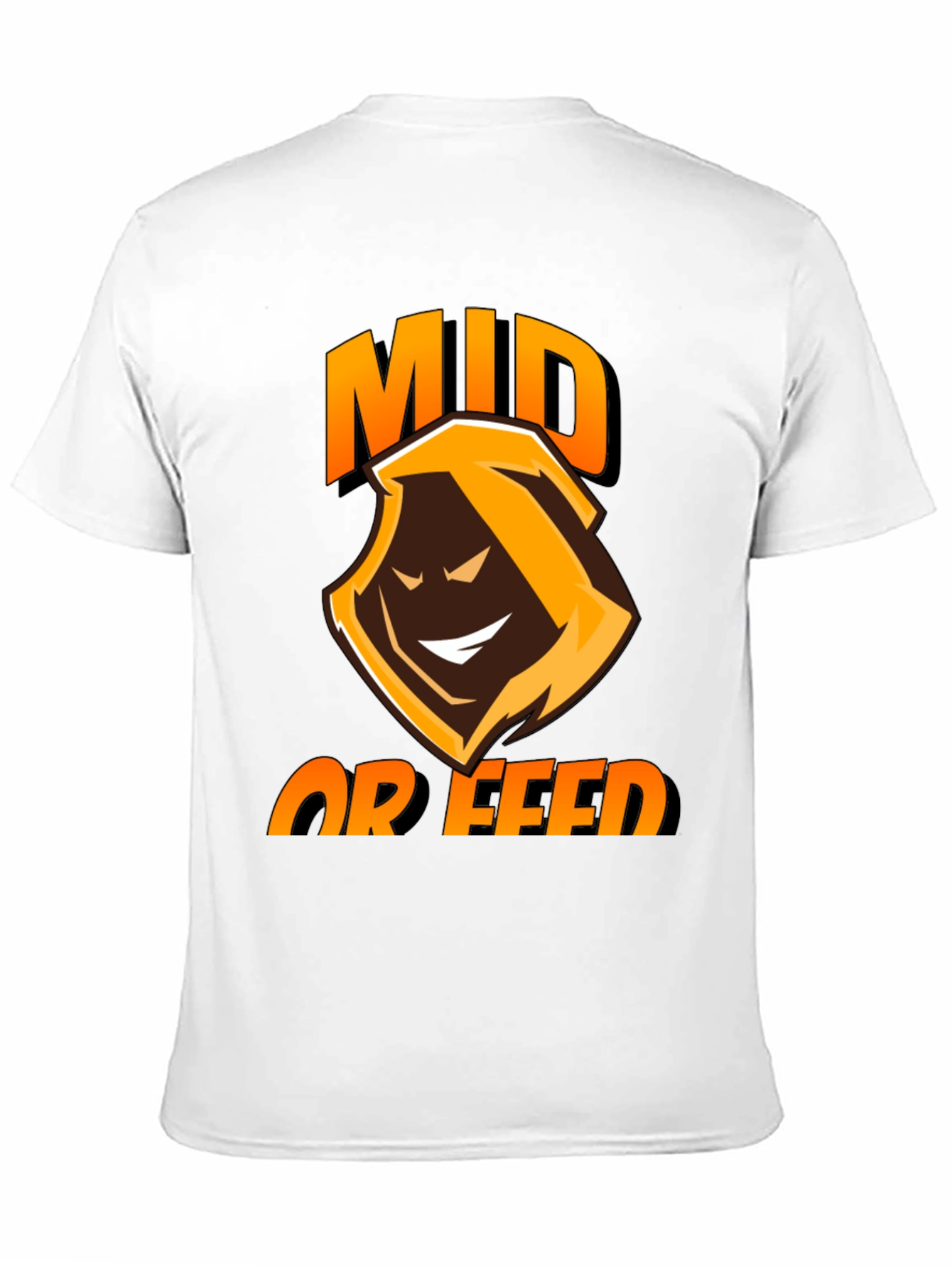 Mid or Feed Black Gaming T-Shirt