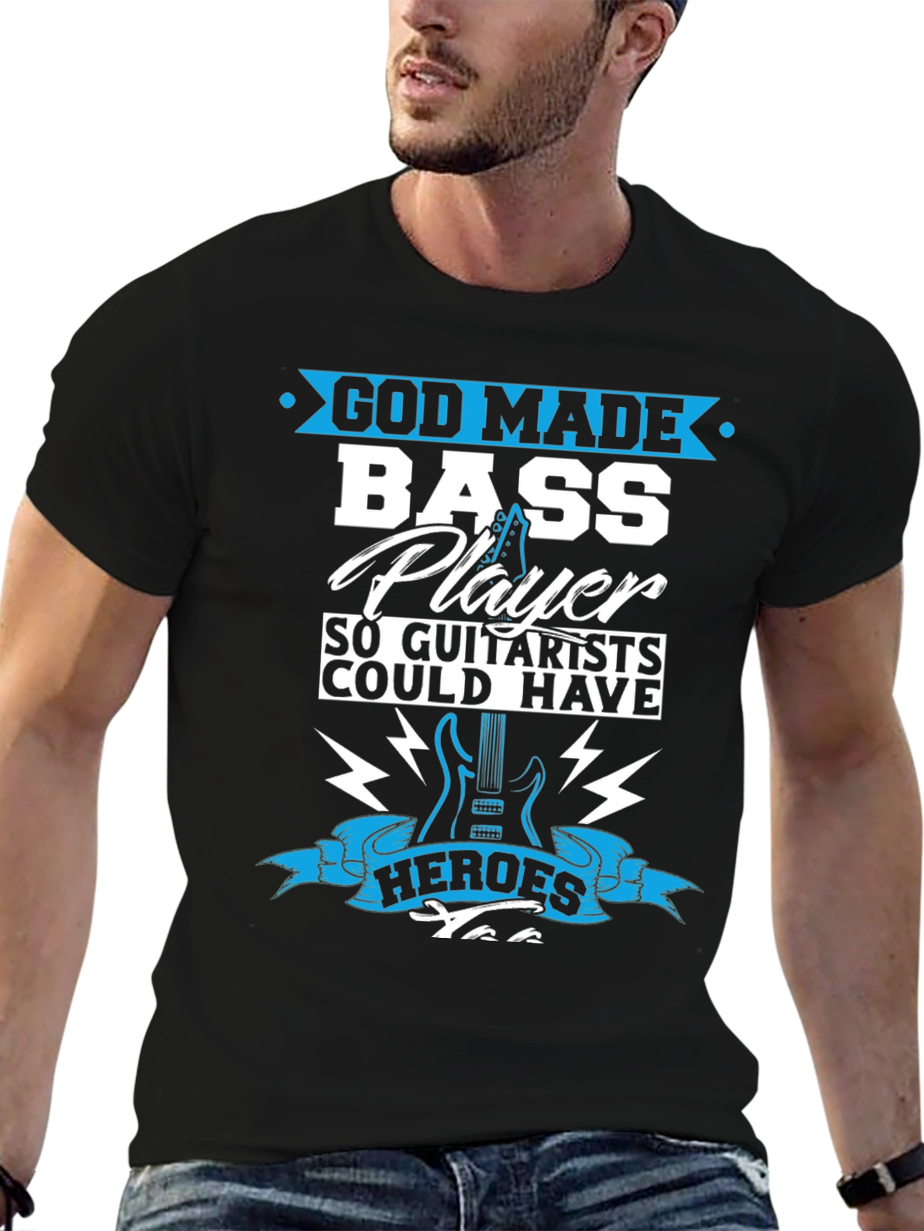 Bass Player T-Shirt - Guitarists Hero Tee
