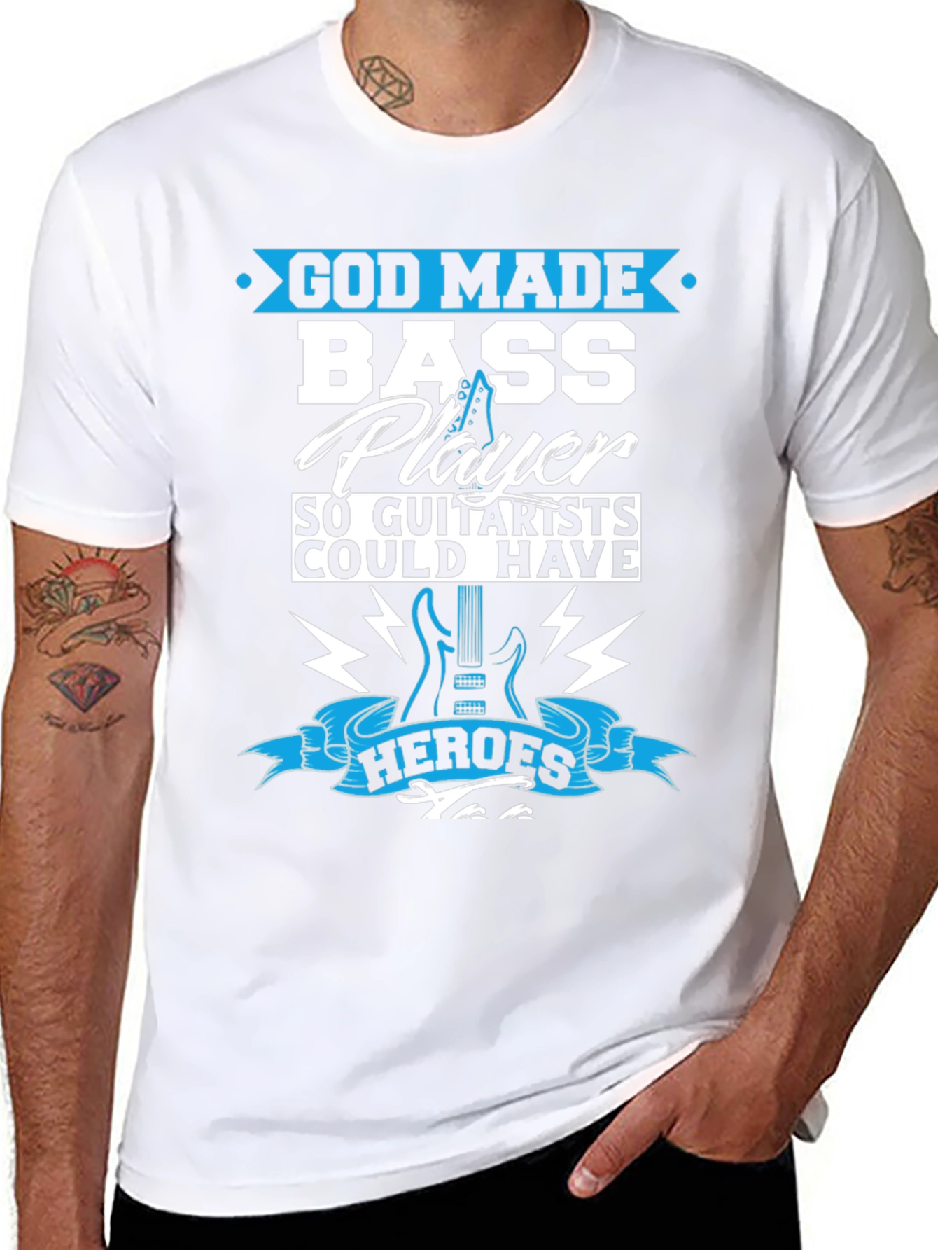 Bass Player T-Shirt - Guitarists Hero Tee
