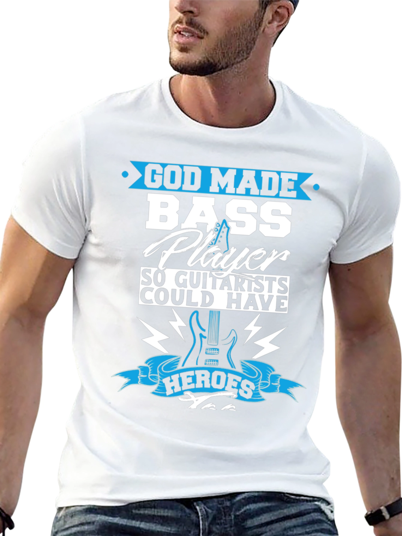 Bass Player T-Shirt - Guitarists Hero Tee