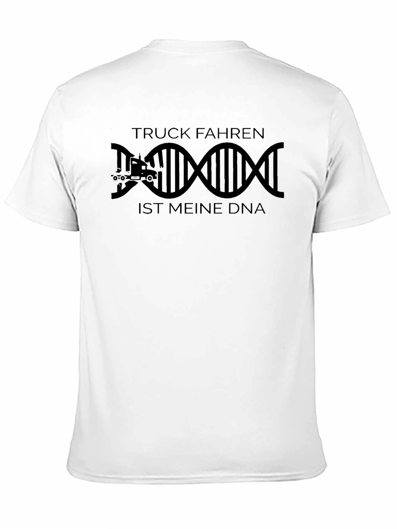 Truck DNA Graphic Tee - Black Cotton Trucker Shirt