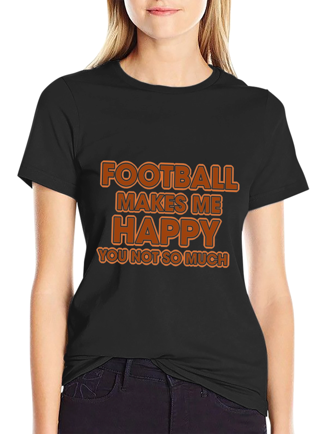 Football Makes Me Happy T-Shirt