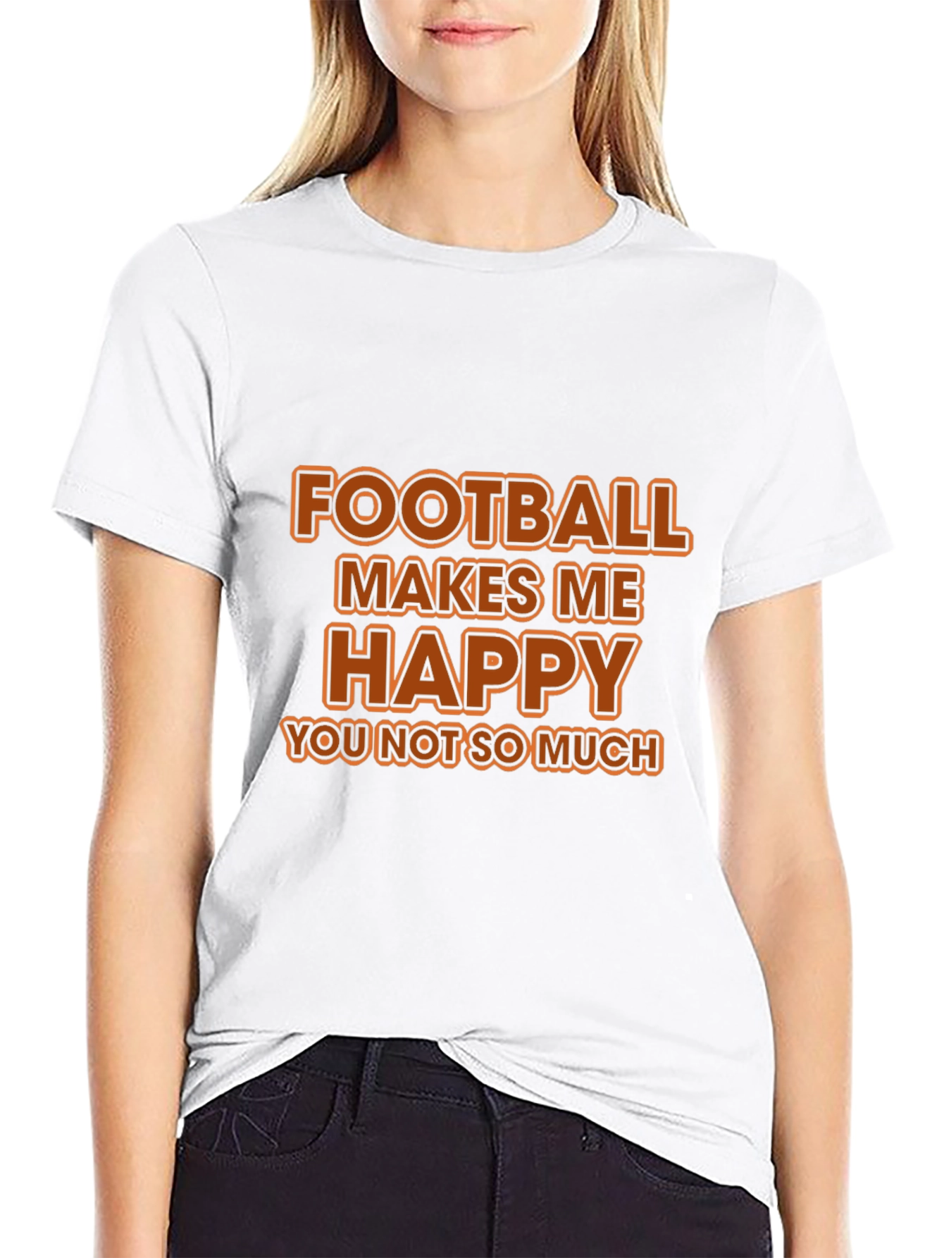 Football Makes Me Happy T-Shirt