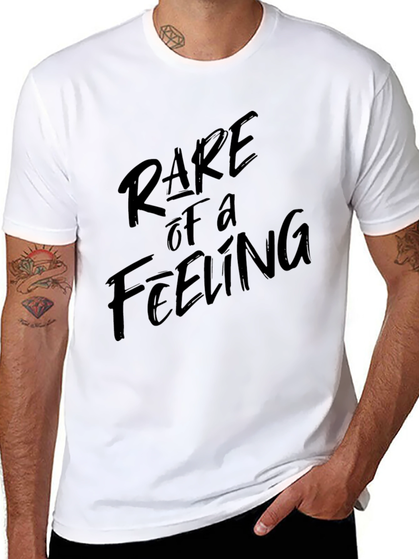 Rare Feeling Black Graphic Tee