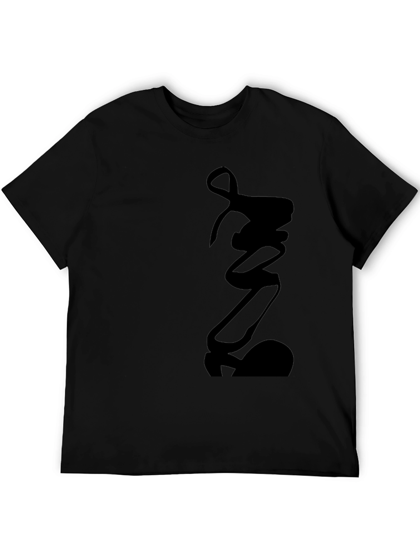 Modern Black Graphic Tee - Unique Design