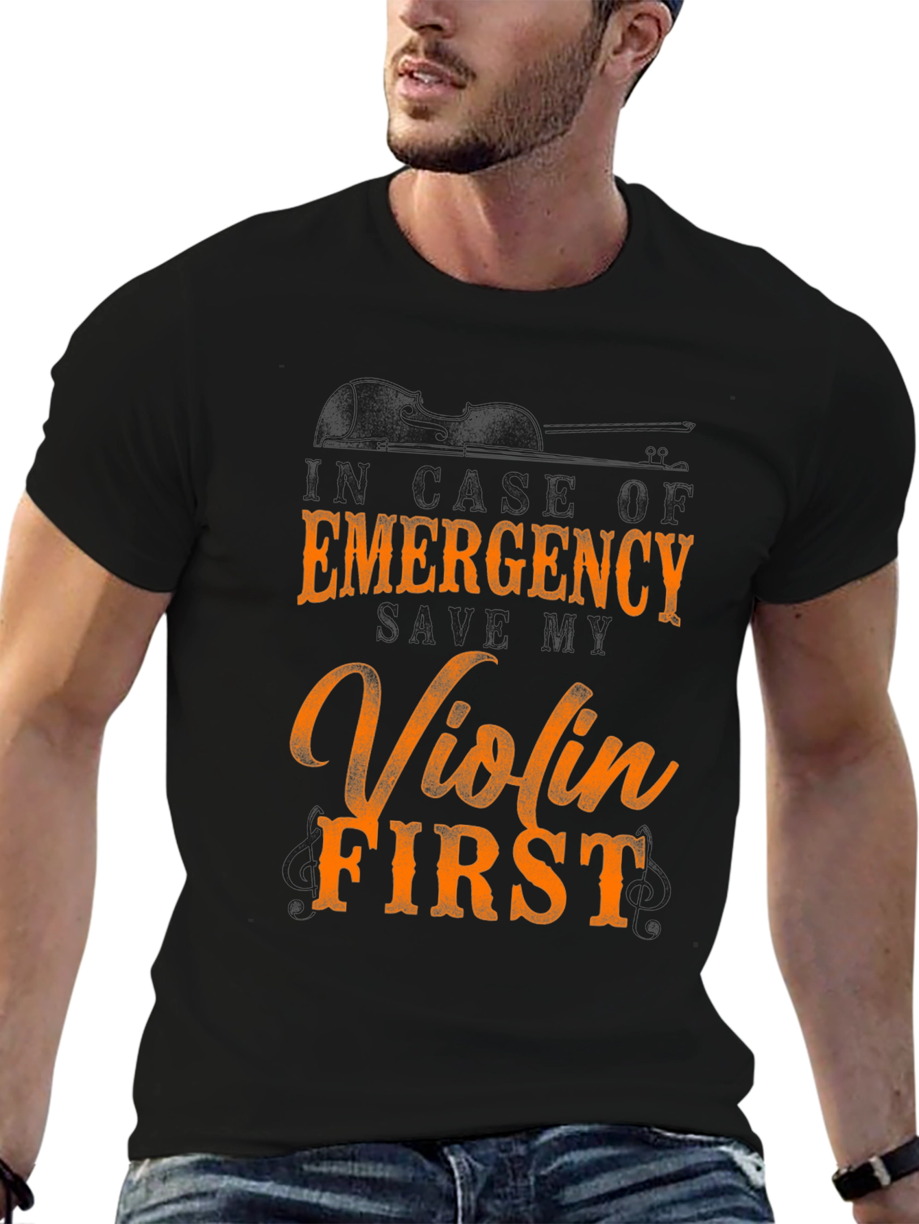 Emergency Violin First Graphic Tee
