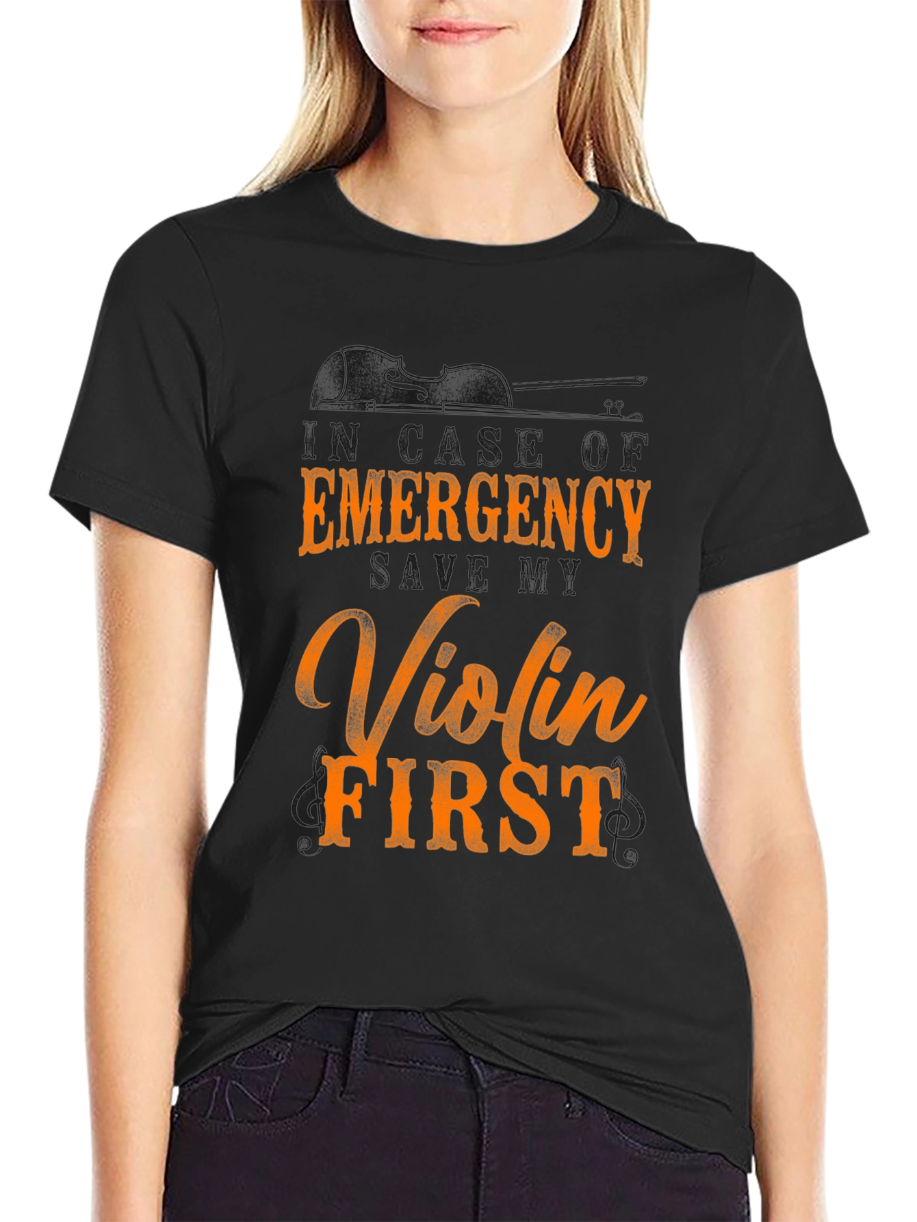 Emergency Violin First Graphic Tee