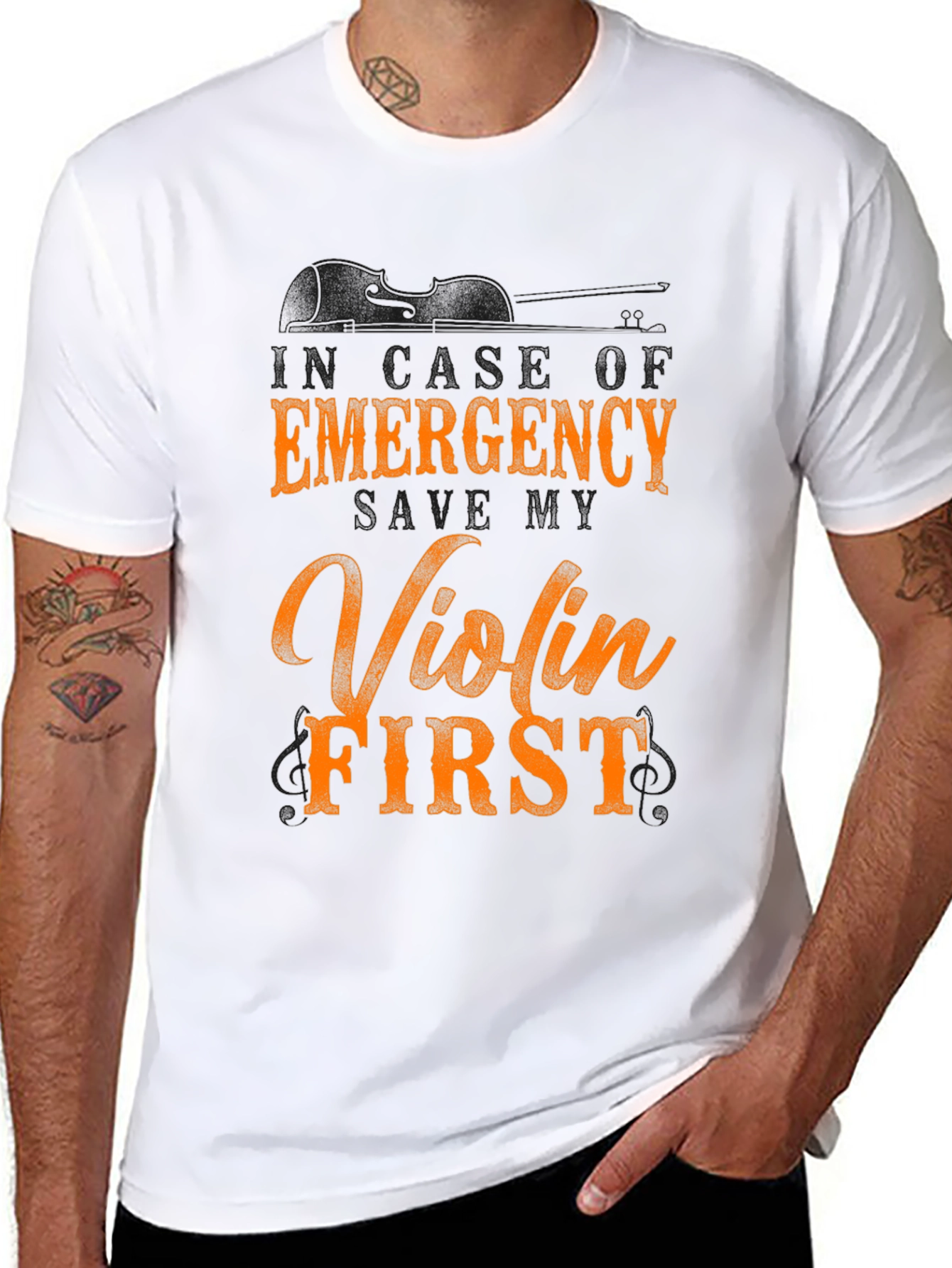 Emergency Violin First Graphic Tee