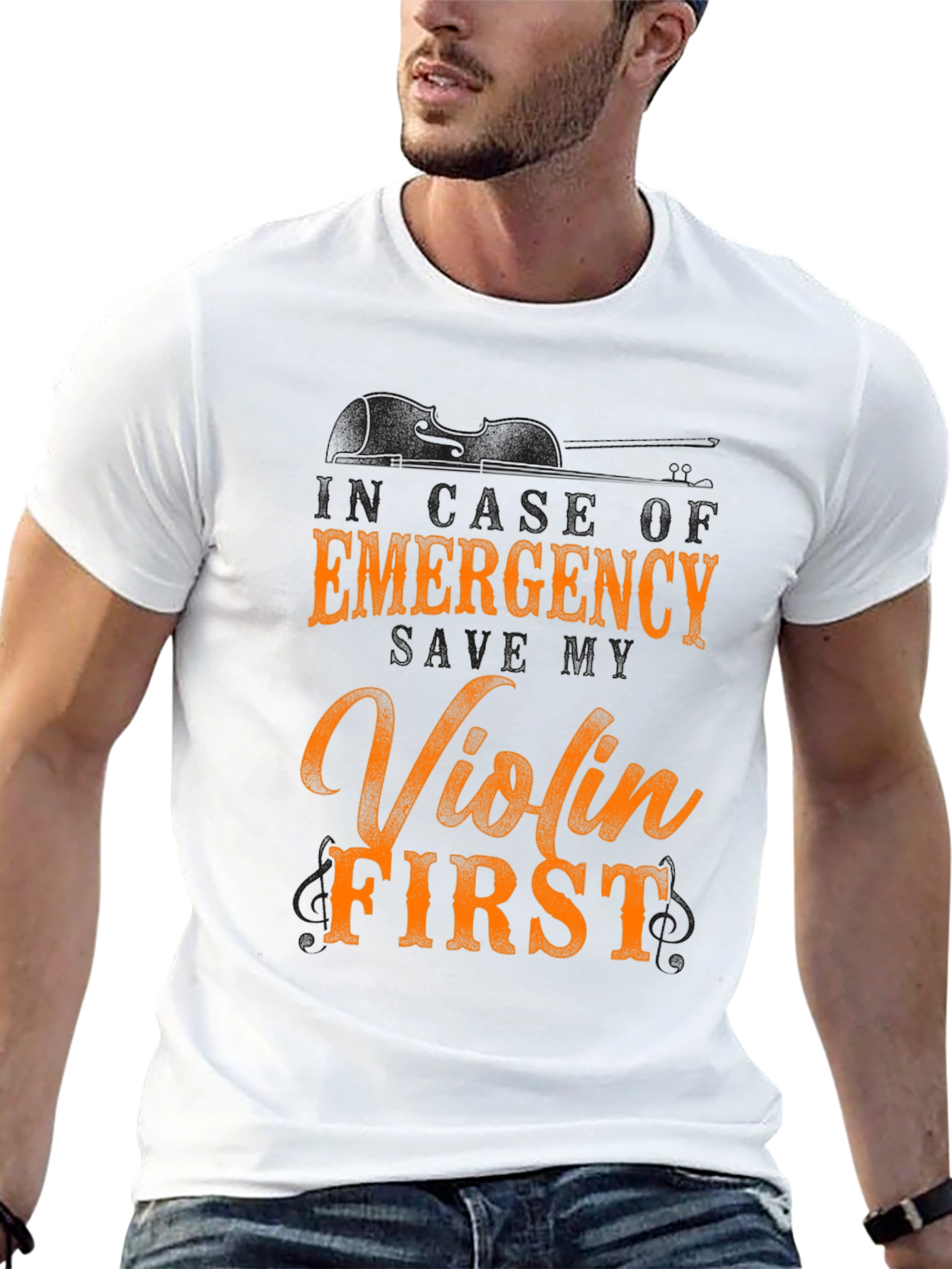 Emergency Violin First Graphic Tee