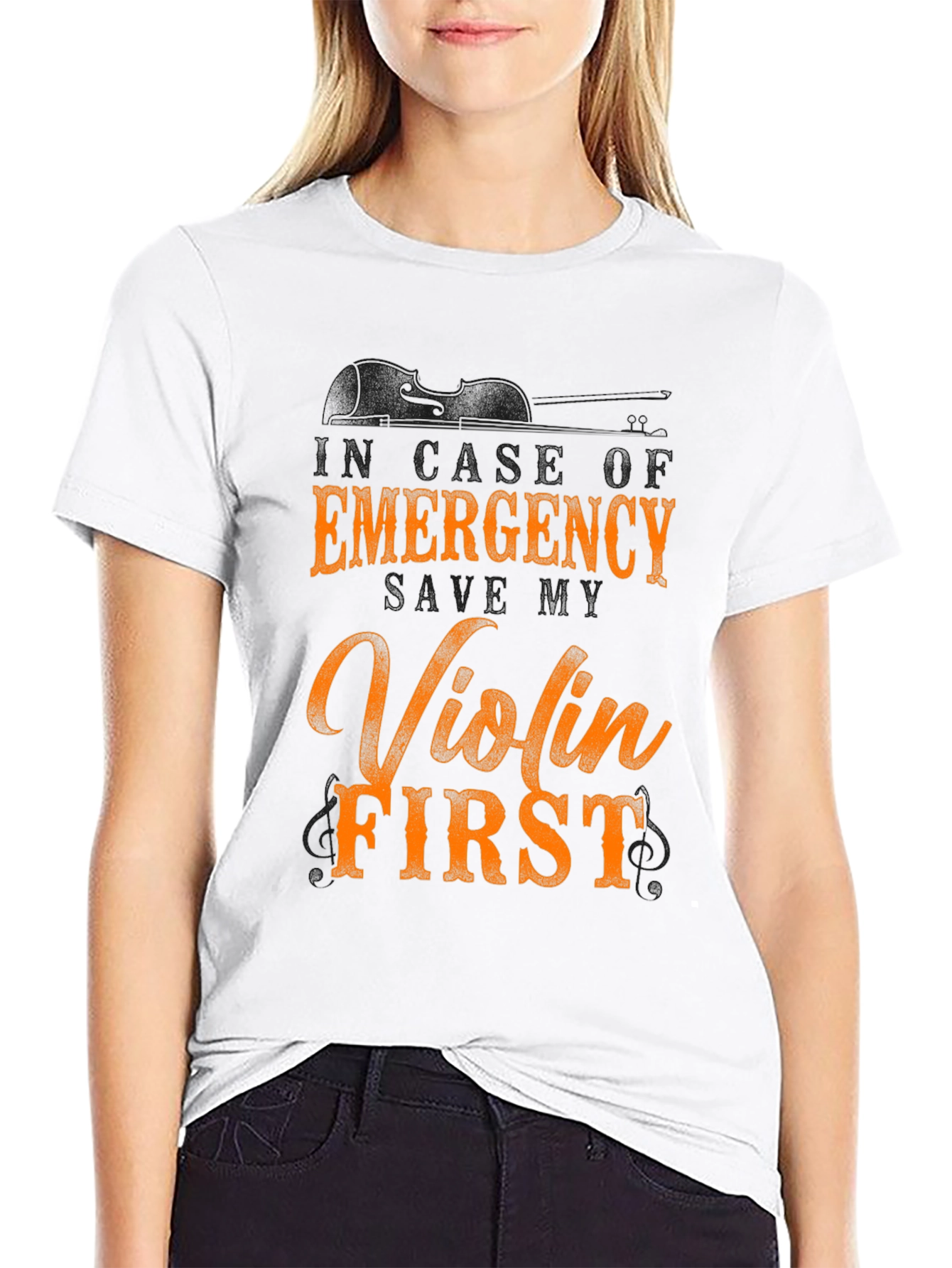 Emergency Violin First Graphic Tee