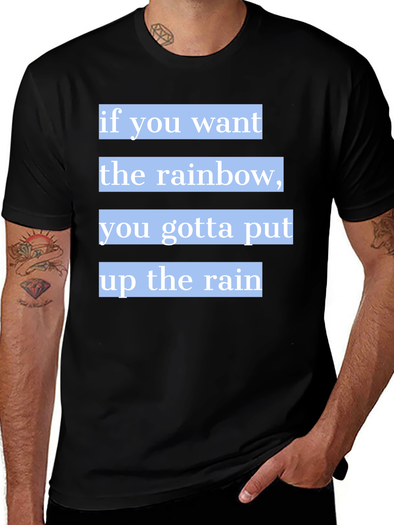 Rainbow Quote T-Shirt - Motivational Tee