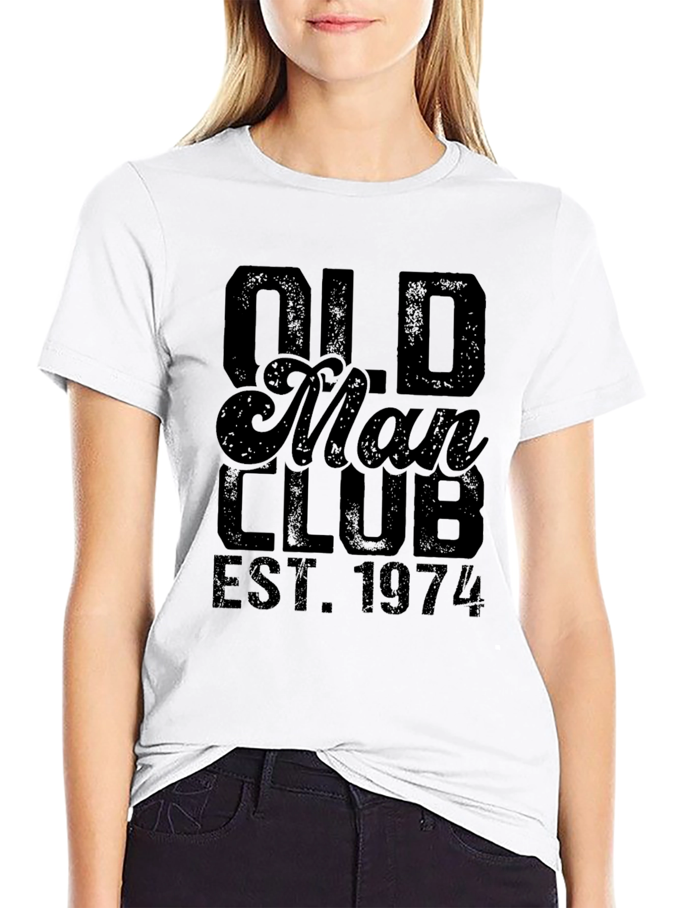 Old Man Club EST. 1974 Black T-Shirt