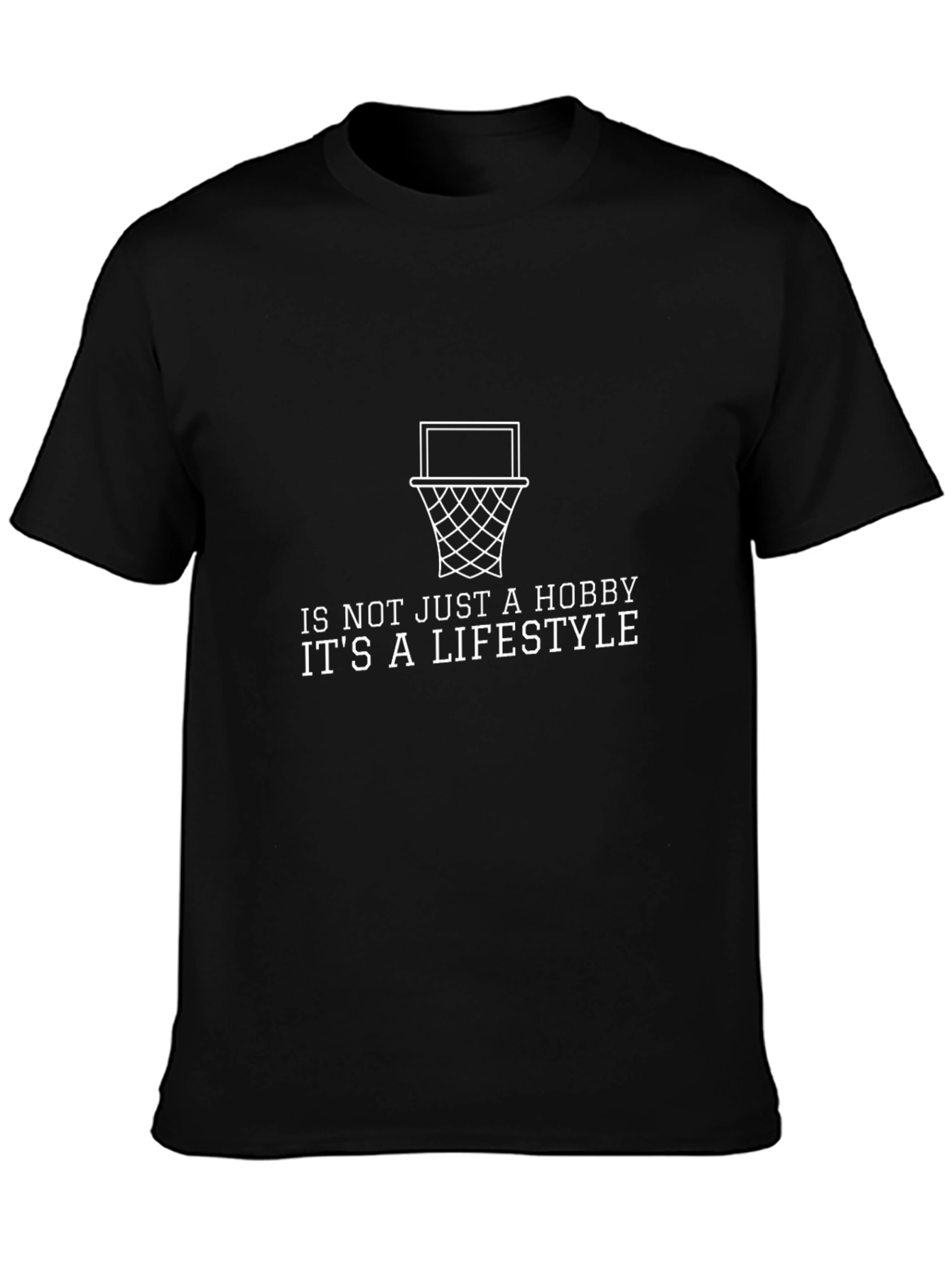 Basketball Lifestyle Tee - Black Graphic T-Shirt