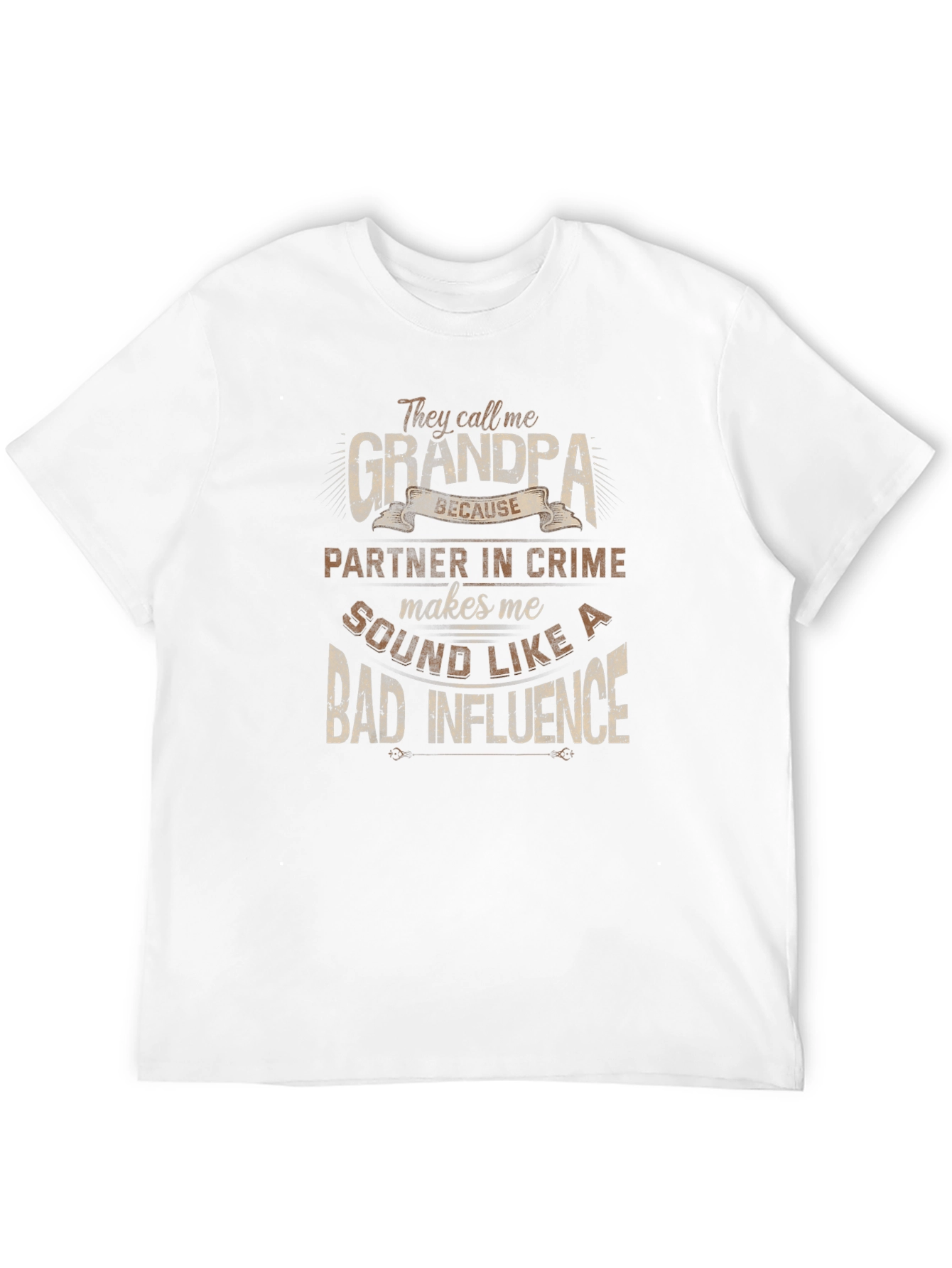 Grandpa Bad Influence Graphic Tee - Black