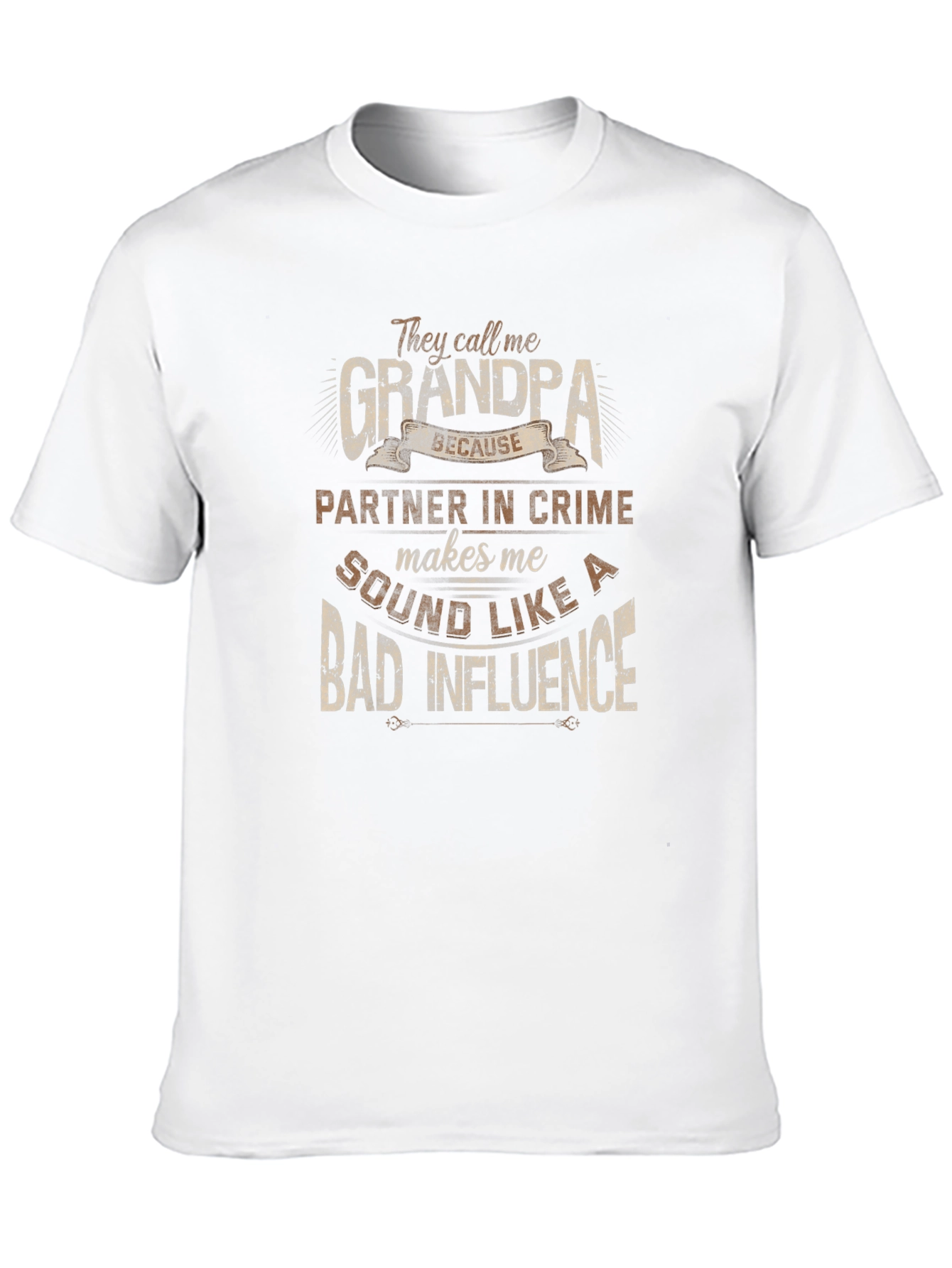 Grandpa Bad Influence Graphic Tee - Black