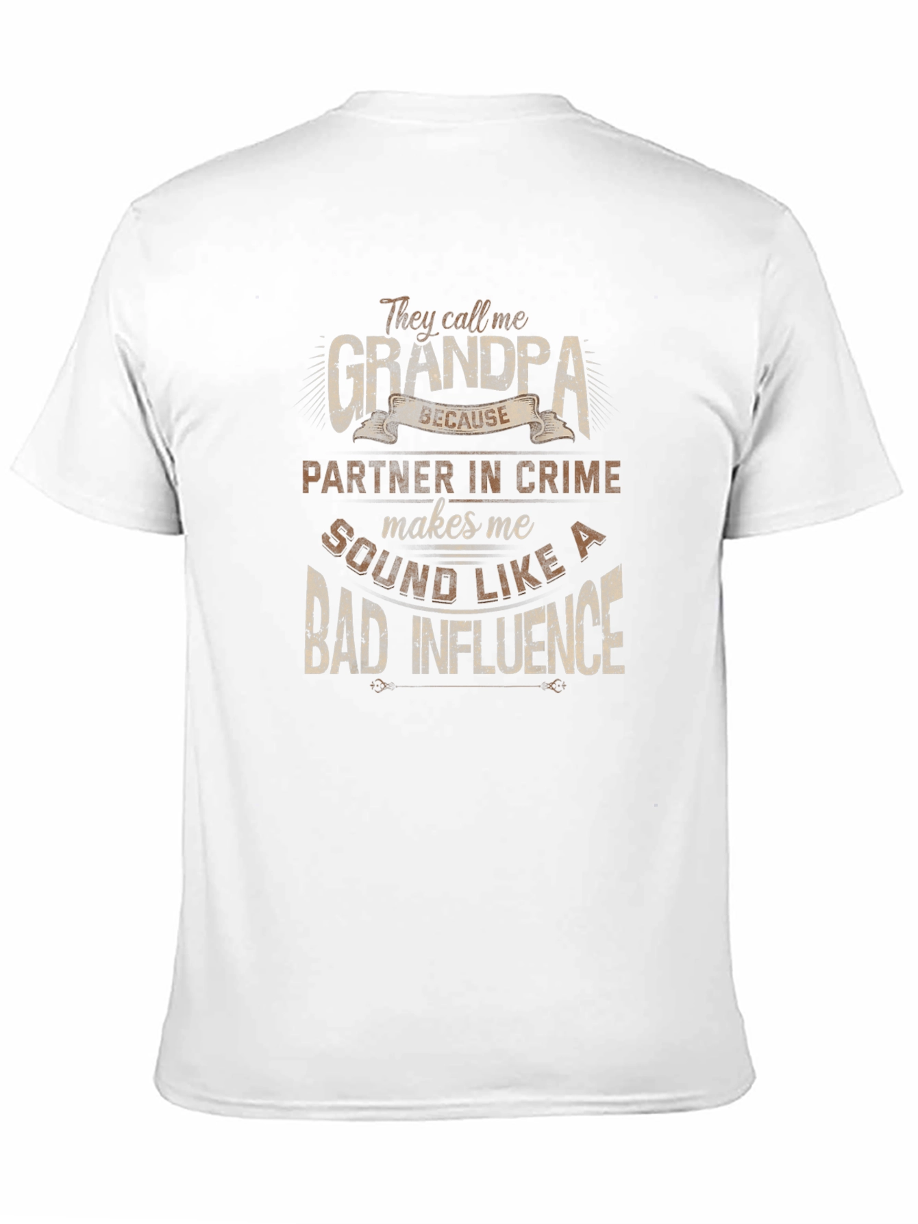 Grandpa Bad Influence Graphic Tee - Black