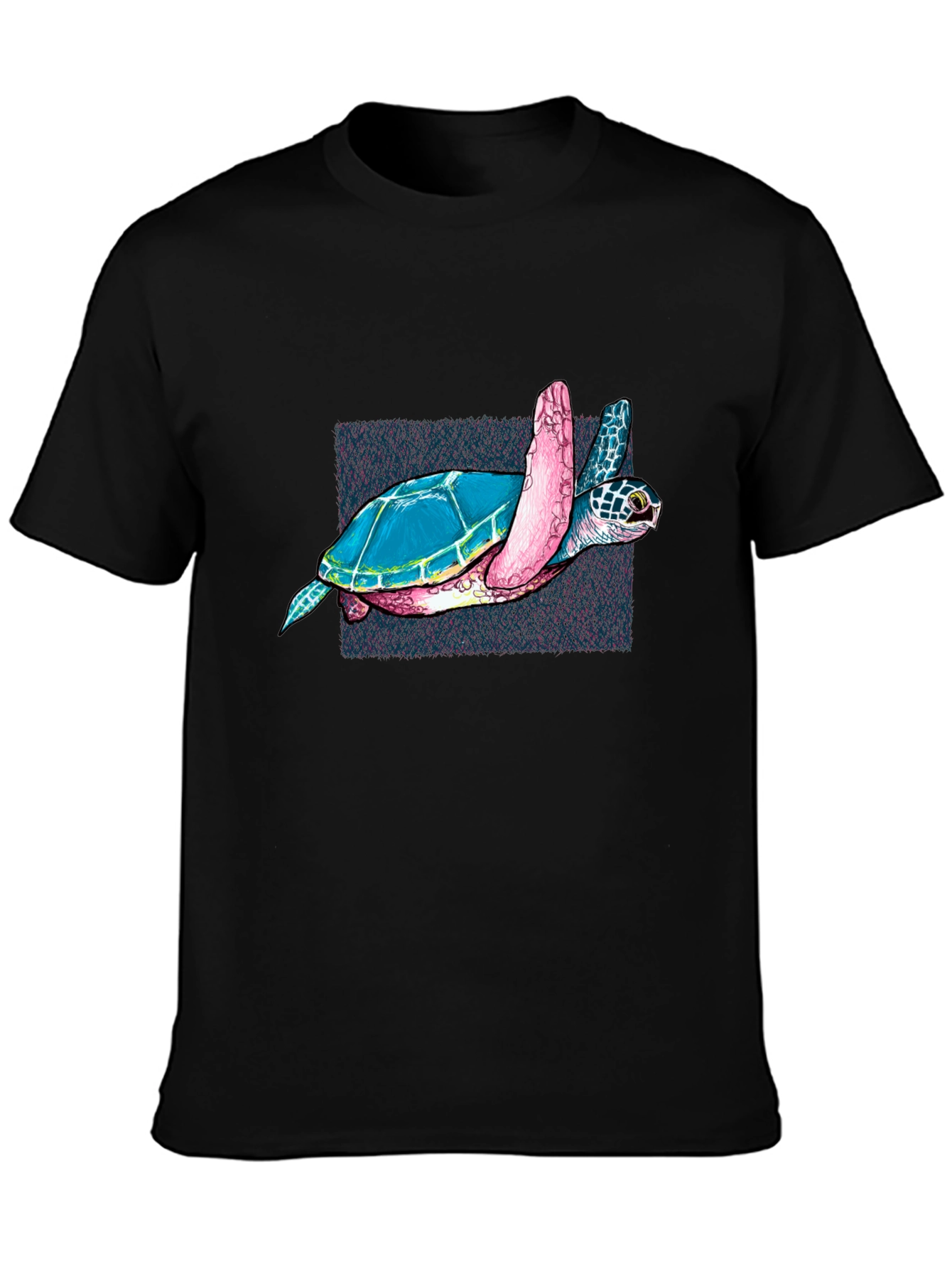 Sea Turtle Graphic Black T-Shirt