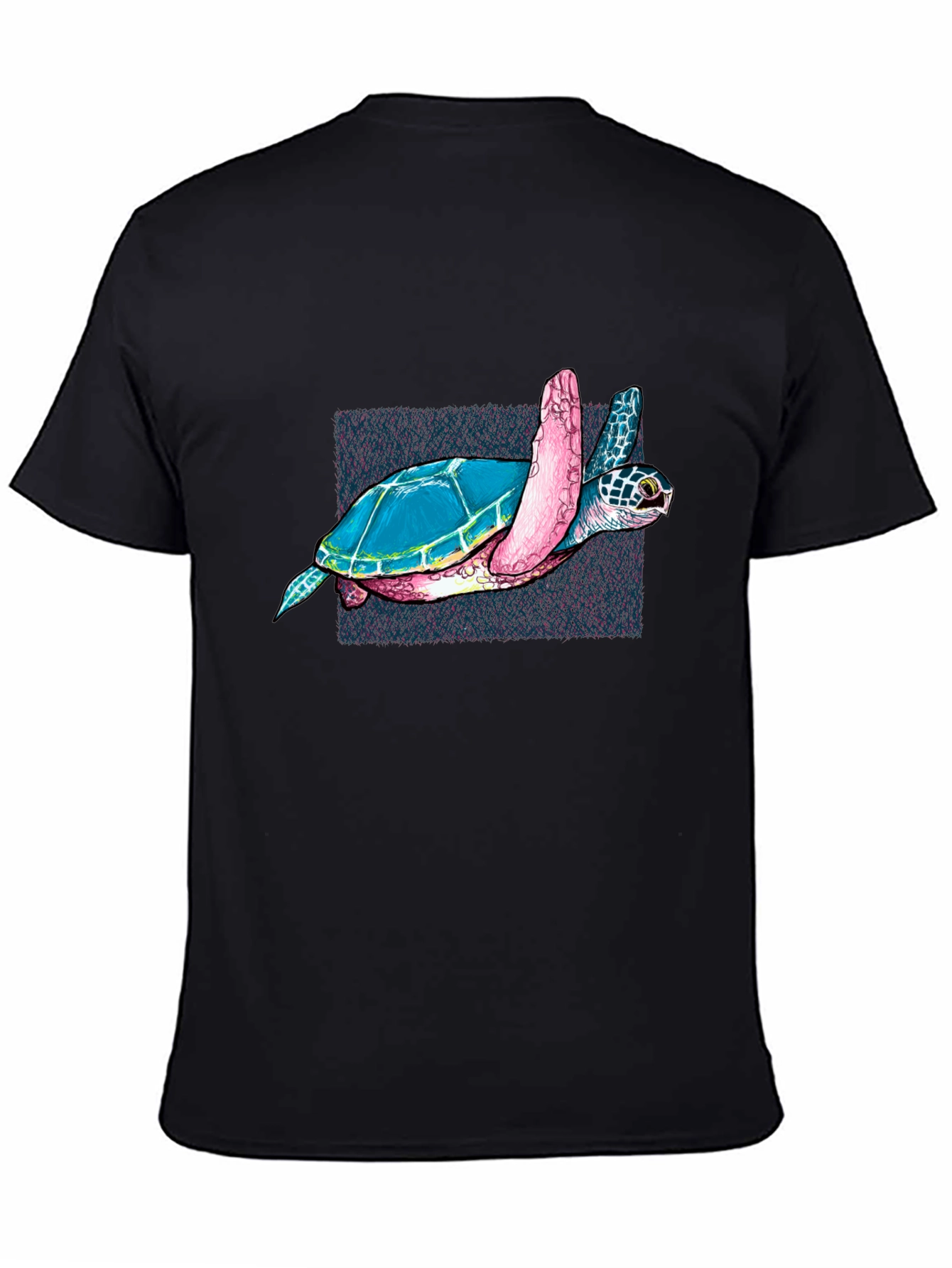 Sea Turtle Graphic Black T-Shirt