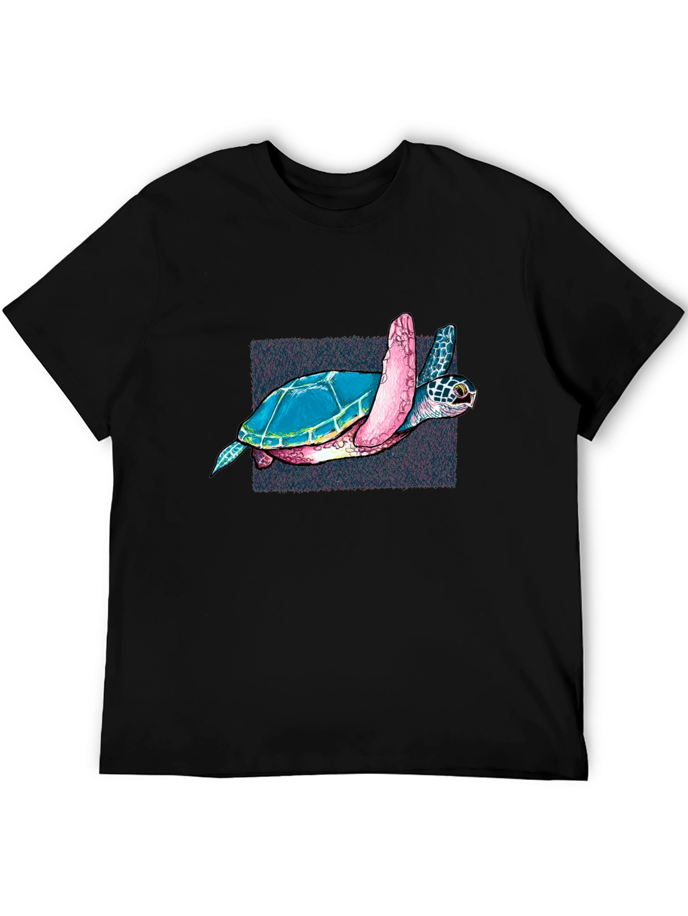 Sea Turtle Graphic Black T-Shirt