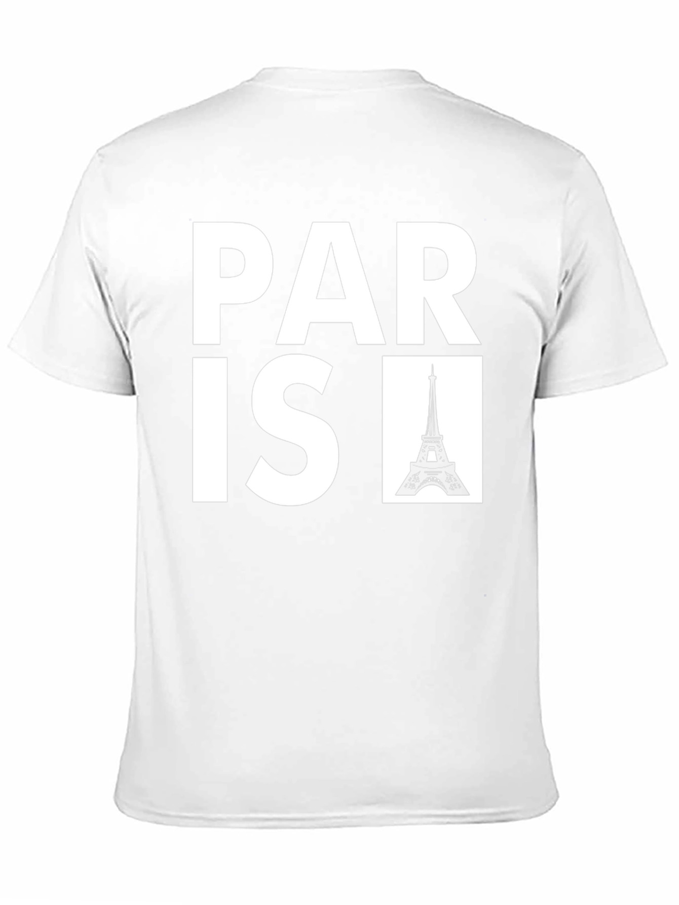 Paris Eiffel Tower Black Graphic Tee
