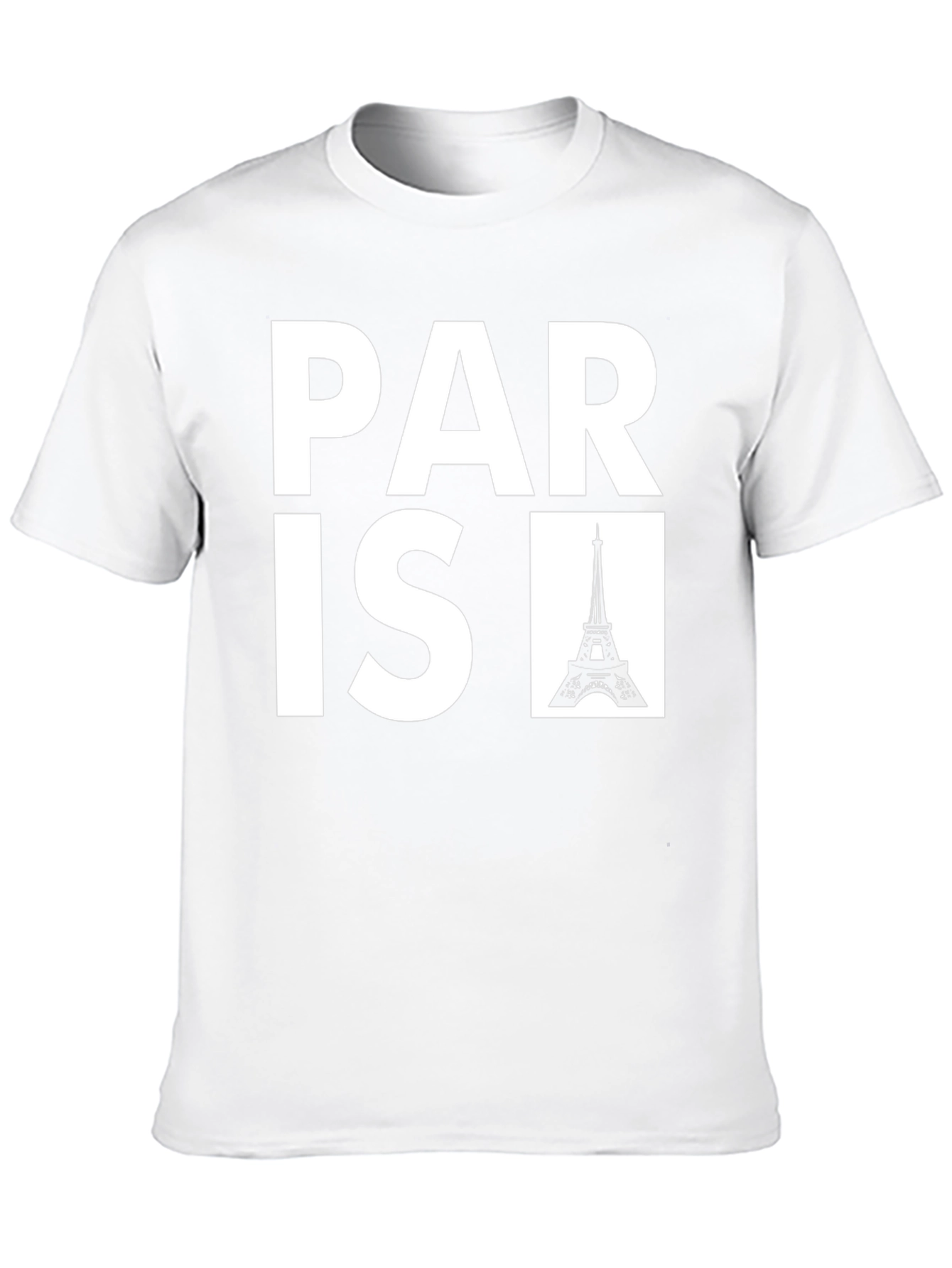Paris Eiffel Tower Black Graphic Tee