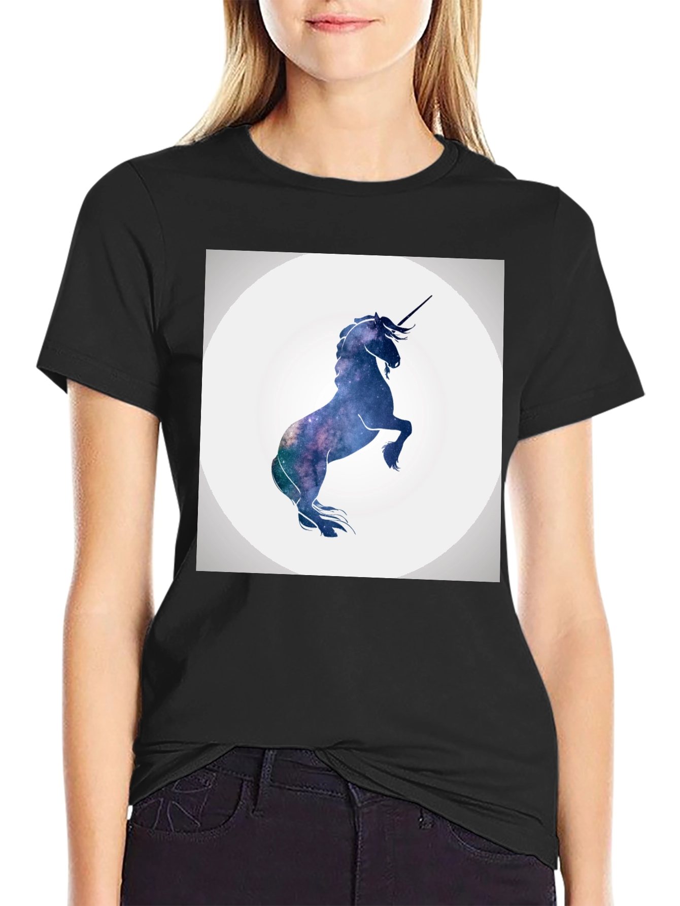 Cosmic Unicorn T-Shirt - Galaxy Design