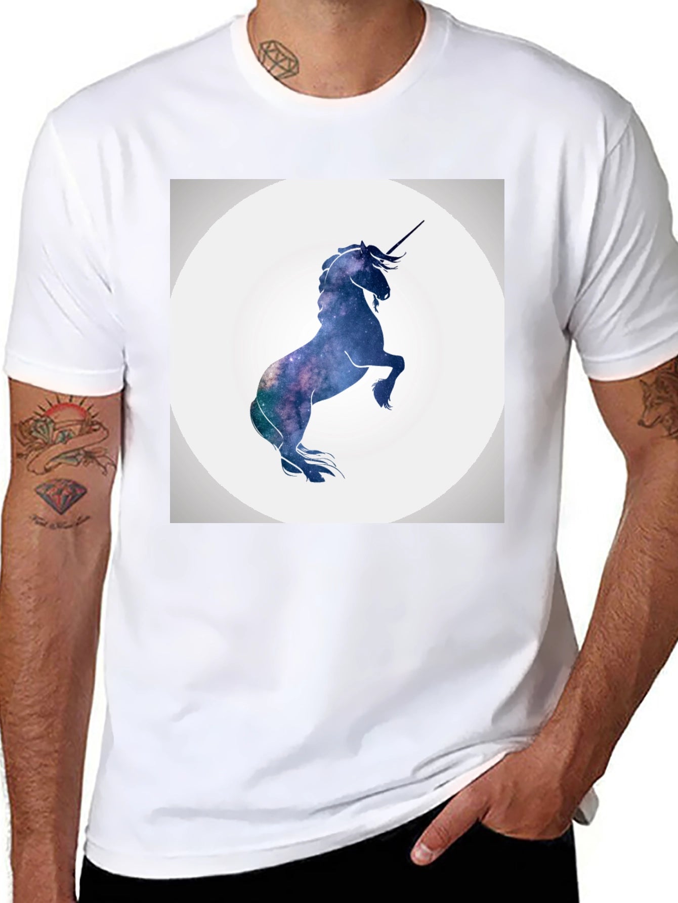 Cosmic Unicorn T-Shirt - Galaxy Design