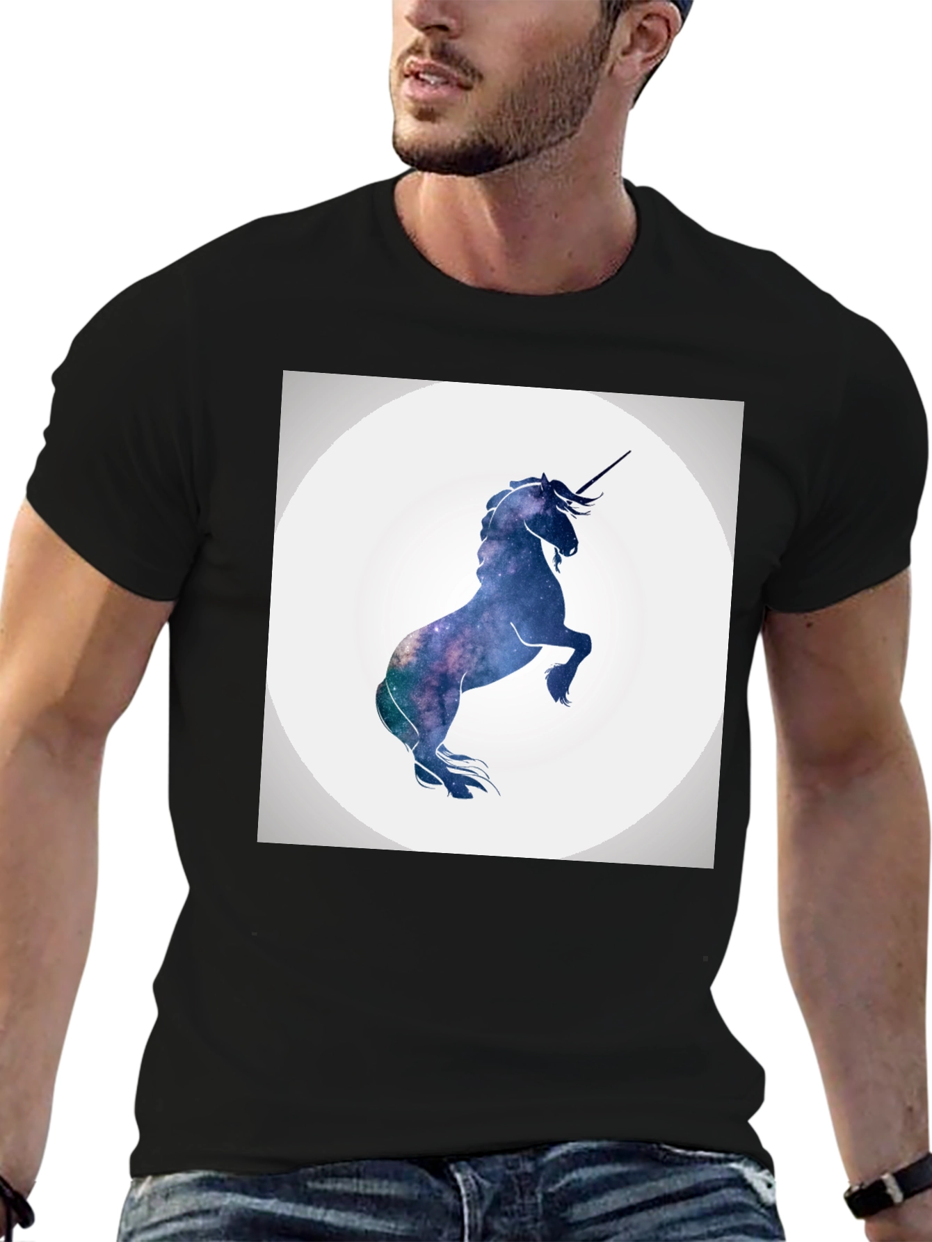Cosmic Unicorn T-Shirt - Galaxy Design