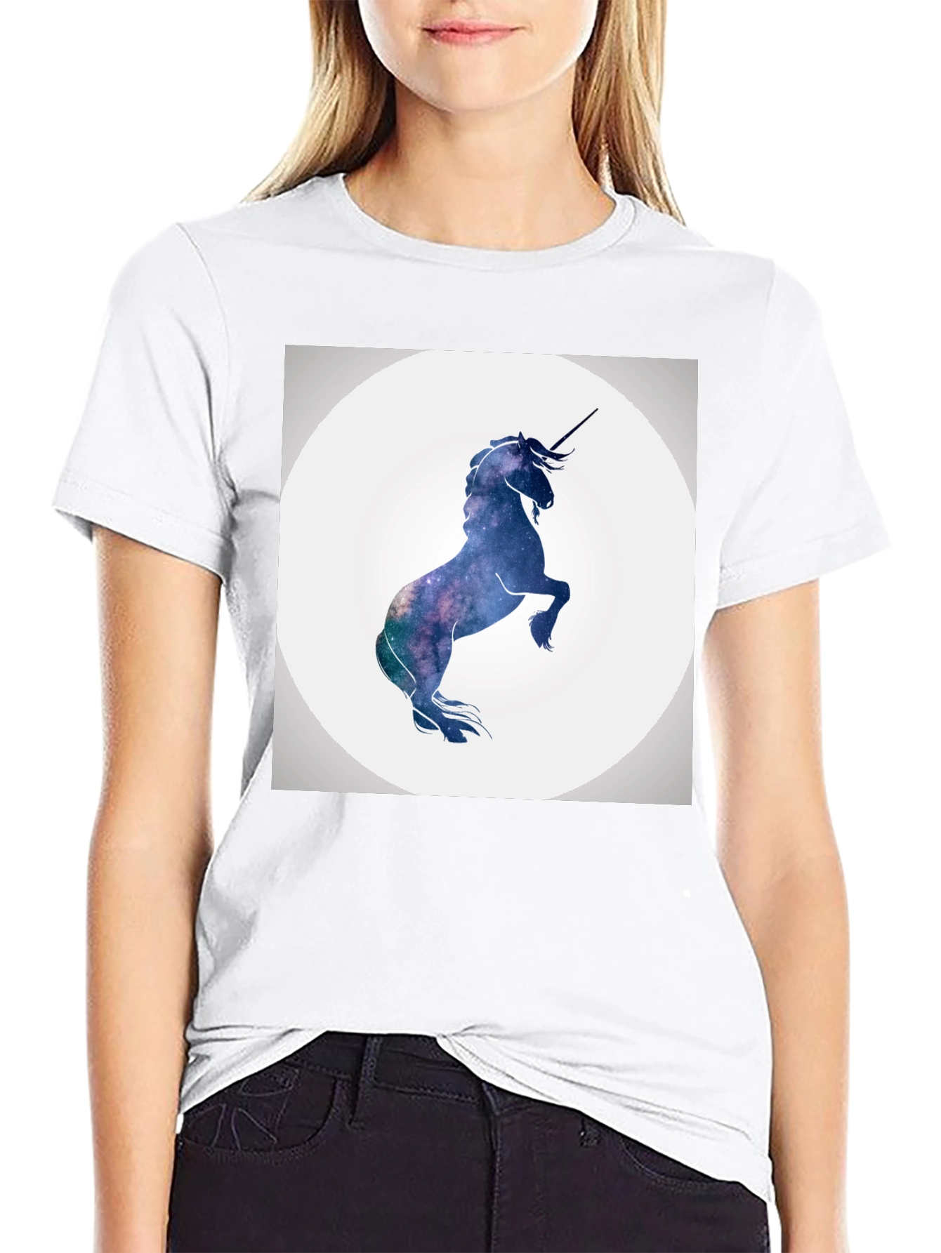 Cosmic Unicorn T-Shirt - Galaxy Design