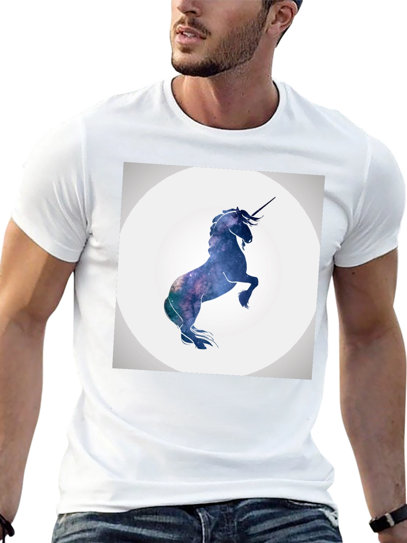 Cosmic Unicorn T-Shirt - Galaxy Design