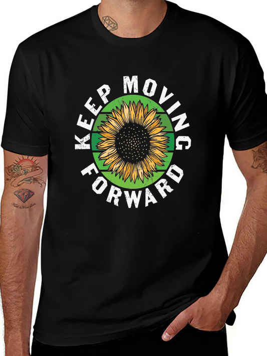 Keep Moving Forward Sunflower Graphic Tee