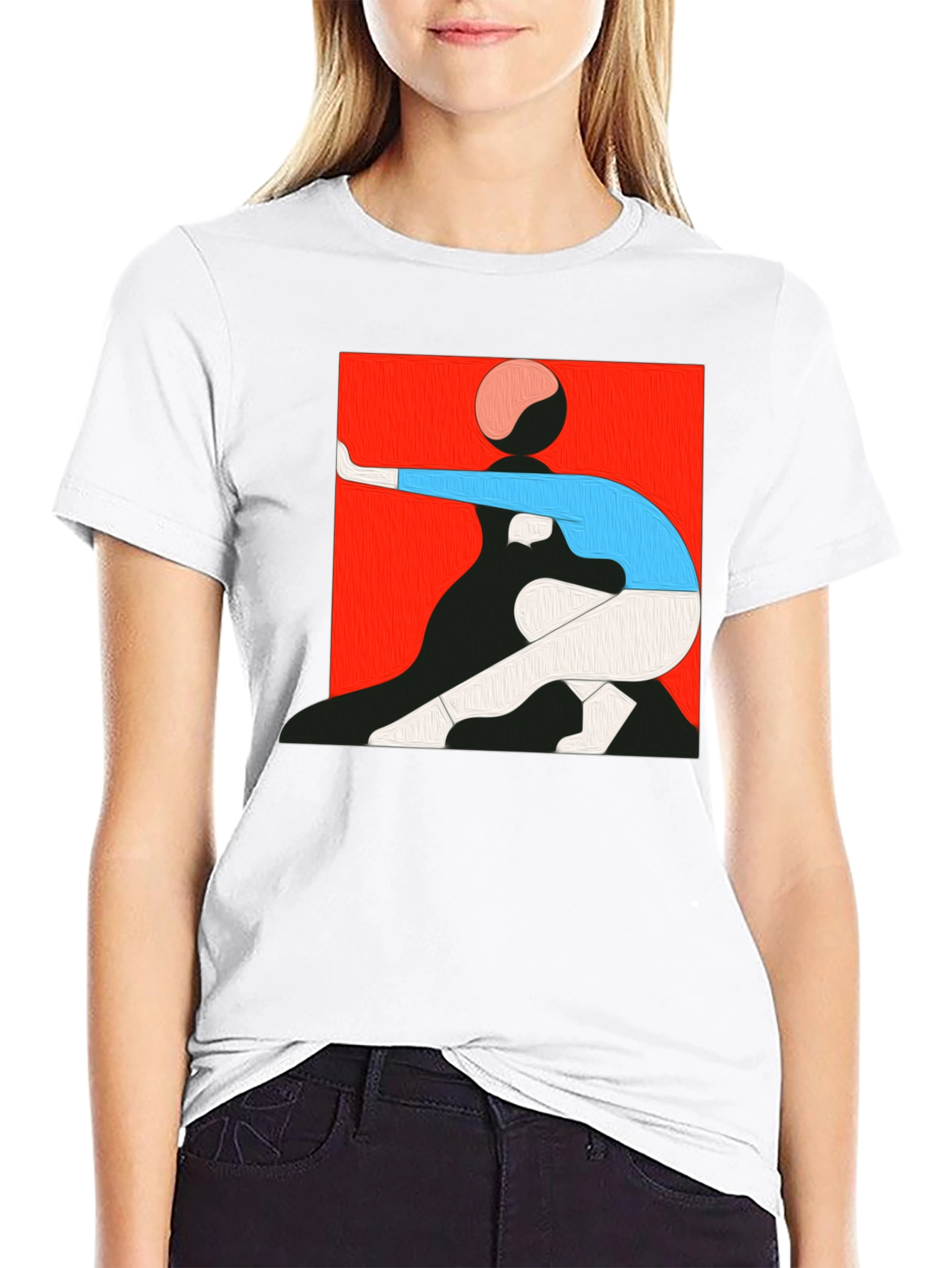 Abstract Graphic Tee - Modern Art Shirt