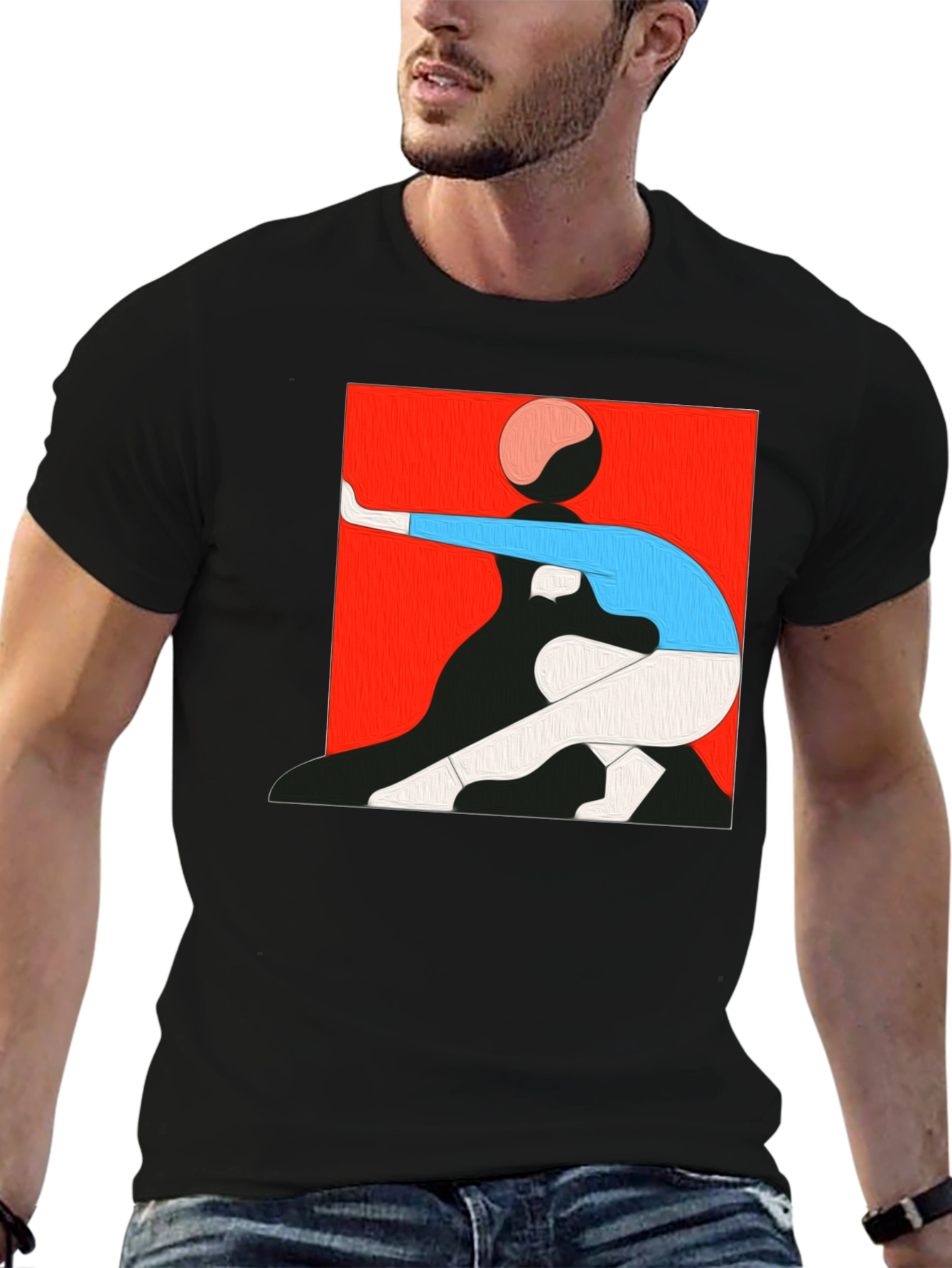 Abstract Graphic Tee - Modern Art Shirt