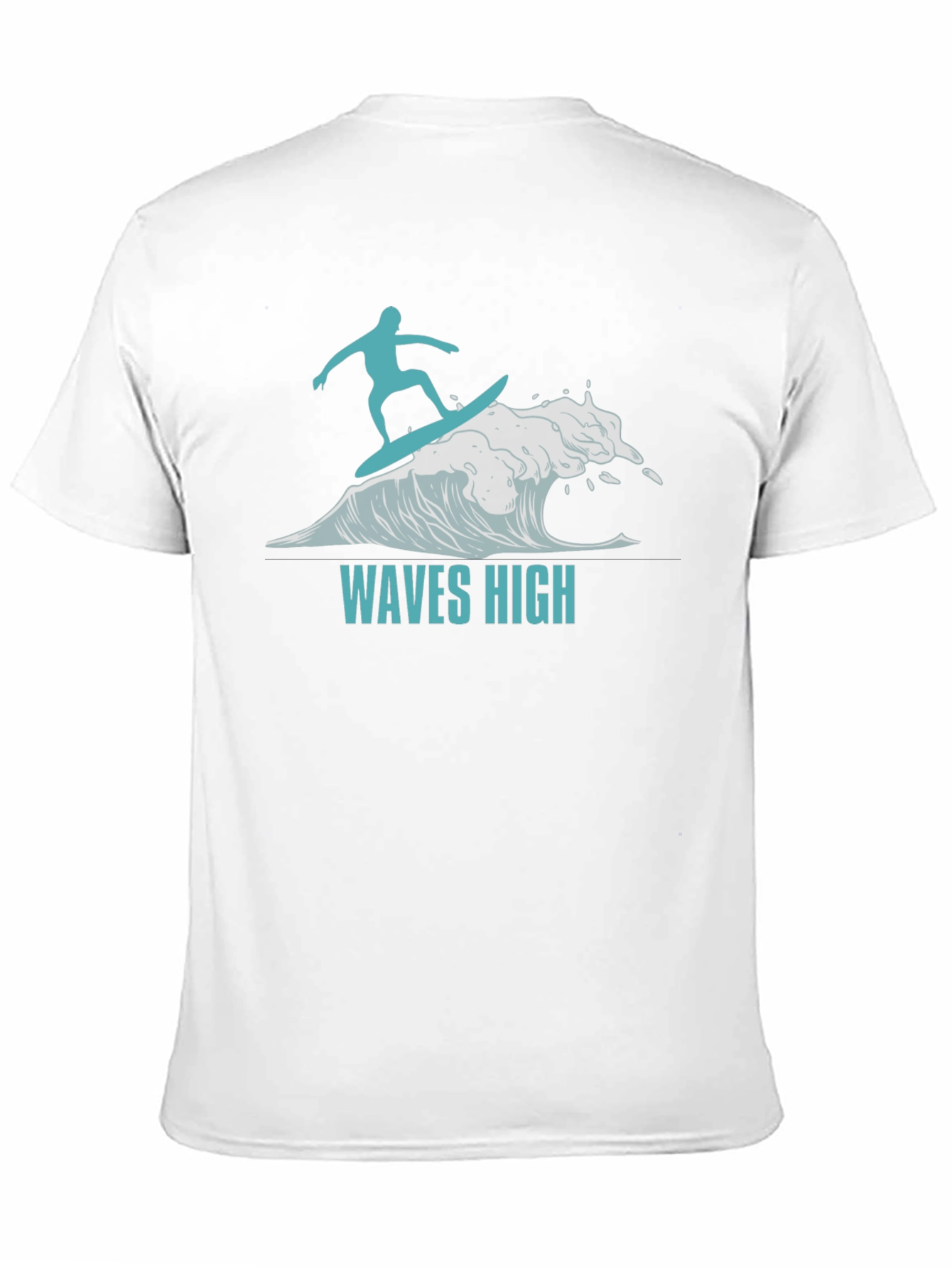 Waves High Surfer Graphic T-Shirt - Black